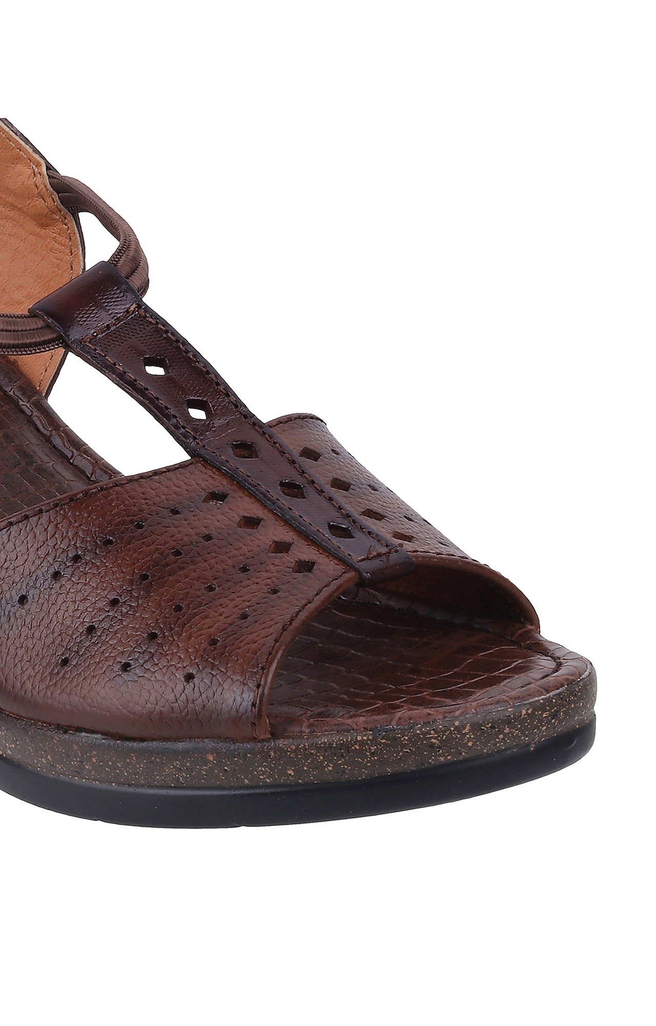 Women Stylised Wedges Brown Sandals
