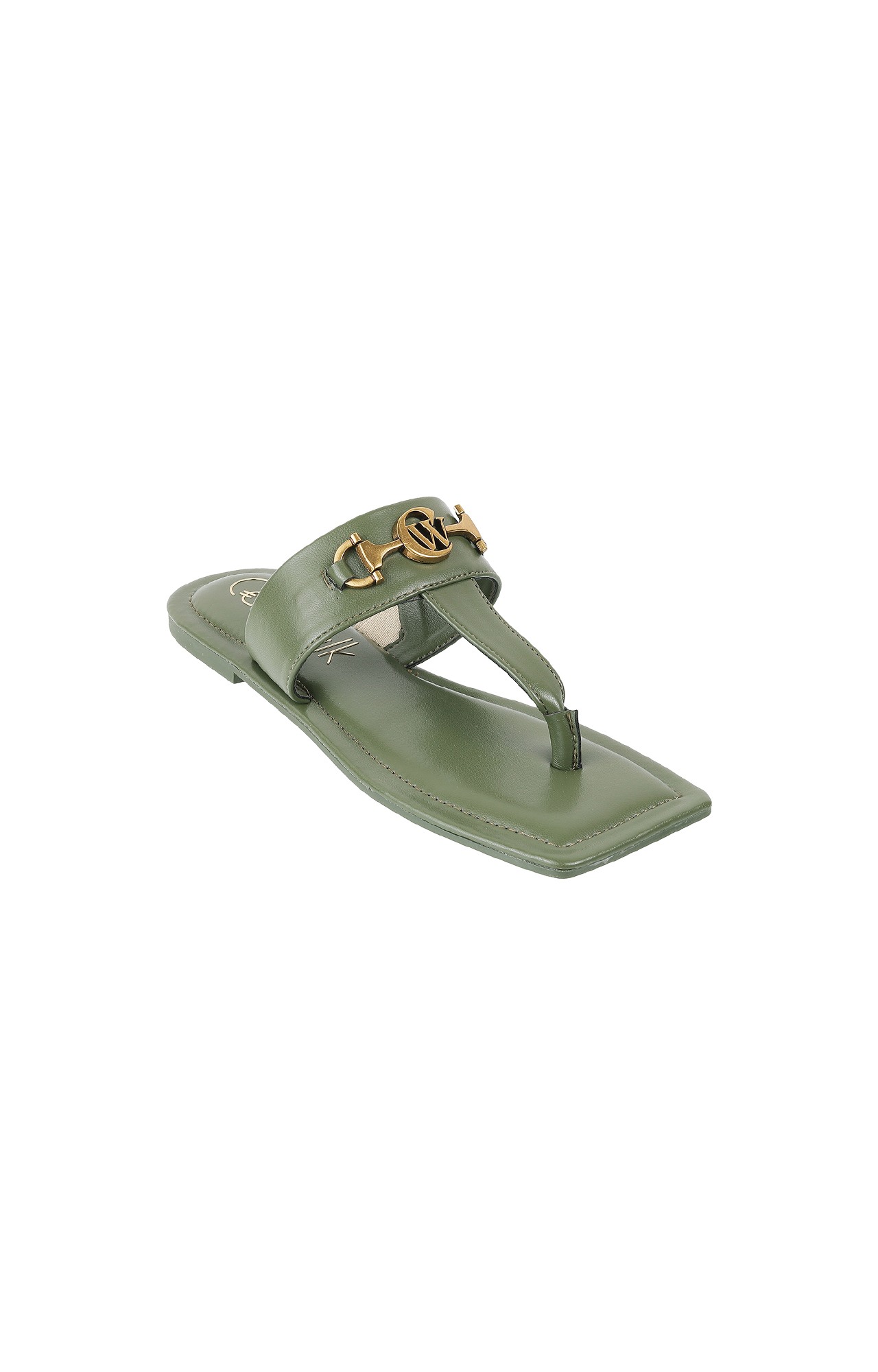 Women Stylised Platforms Green Sandals
