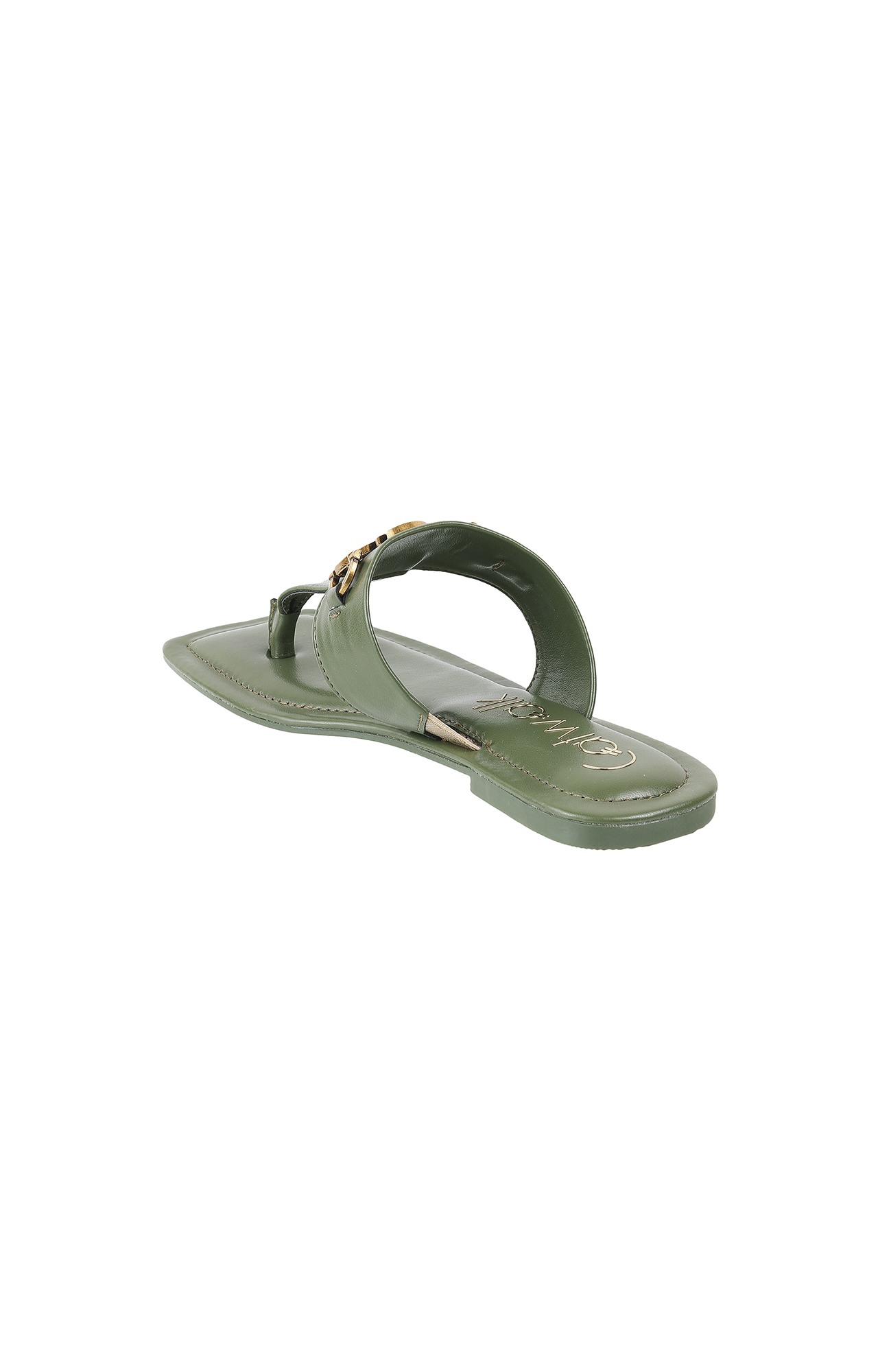 Women Stylised Platforms Green Sandals
