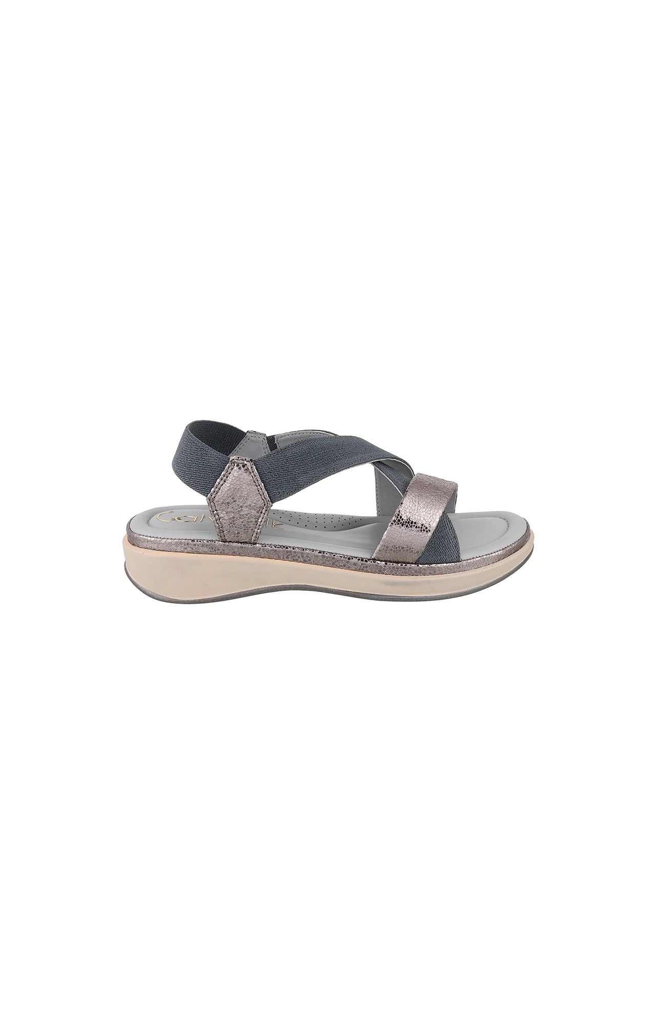 Women Stylised Platforms Grey Sandals
