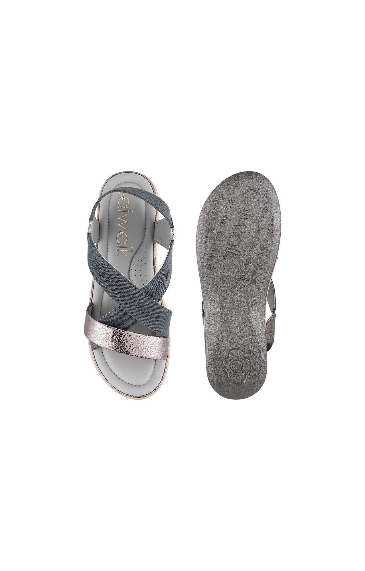 Women Stylised Platforms Grey Sandals