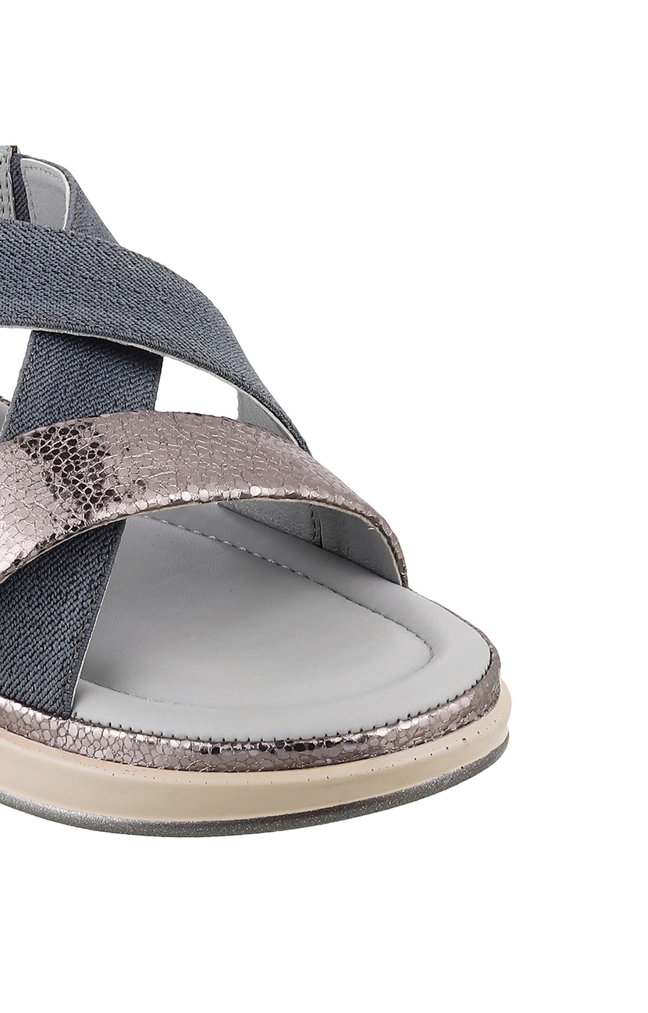 Women Stylised Platforms Grey Sandals
