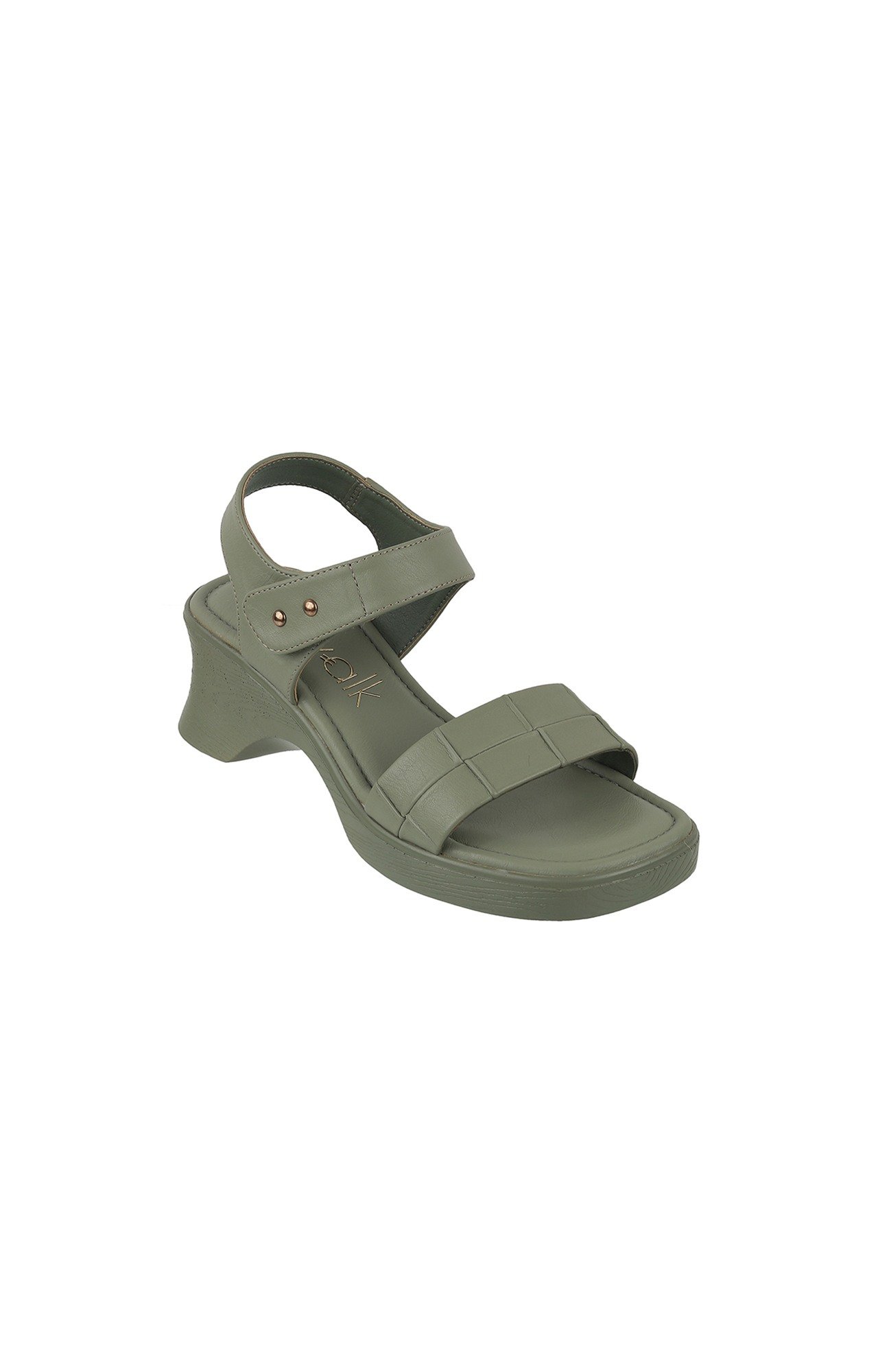 Women Stylised Platforms Green Sandals