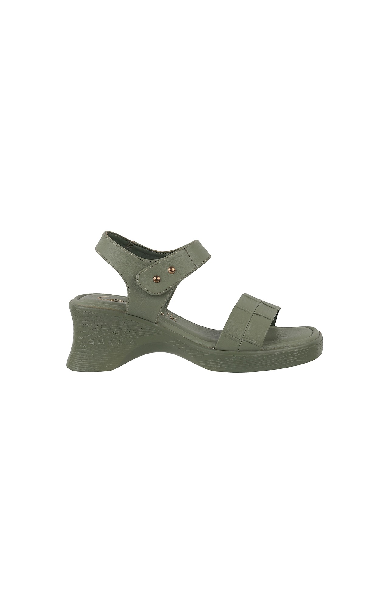 Women Stylised Platforms Green Sandals