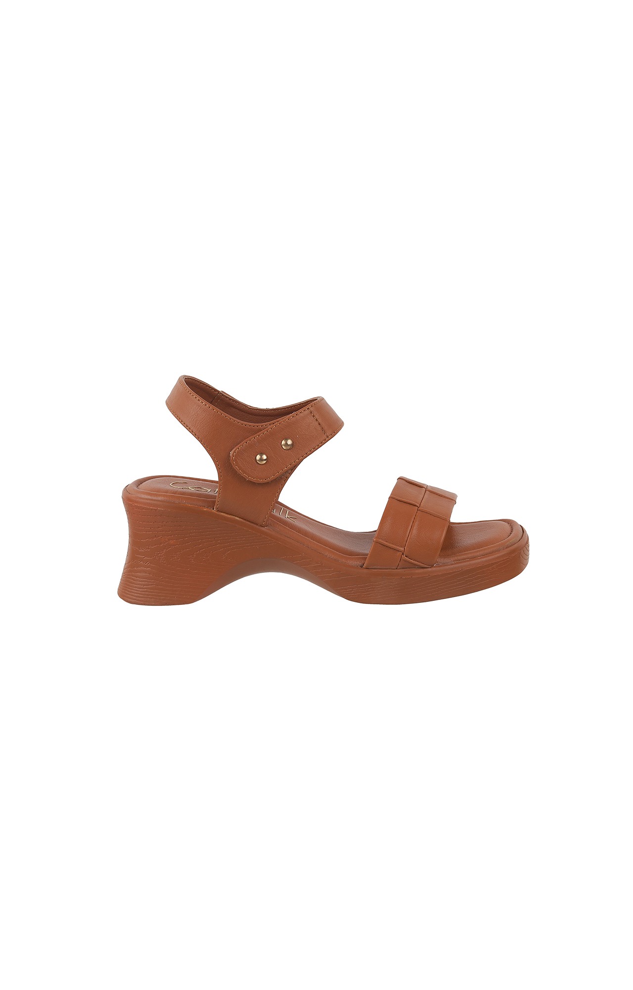 Women Stylised Chunky Heels Brown Sandals