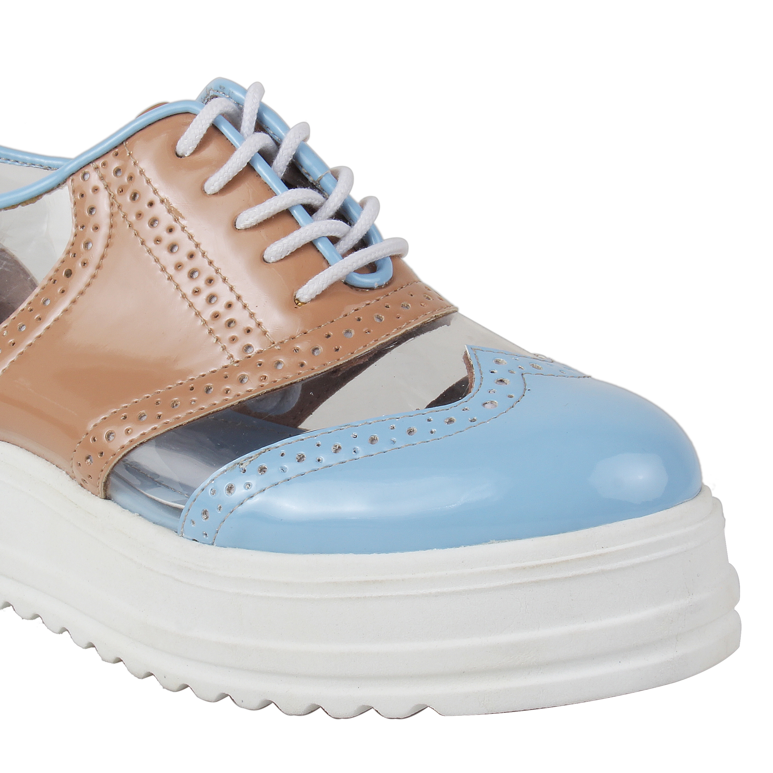 CATWALK | Dual-toned Cut-out Sneakers