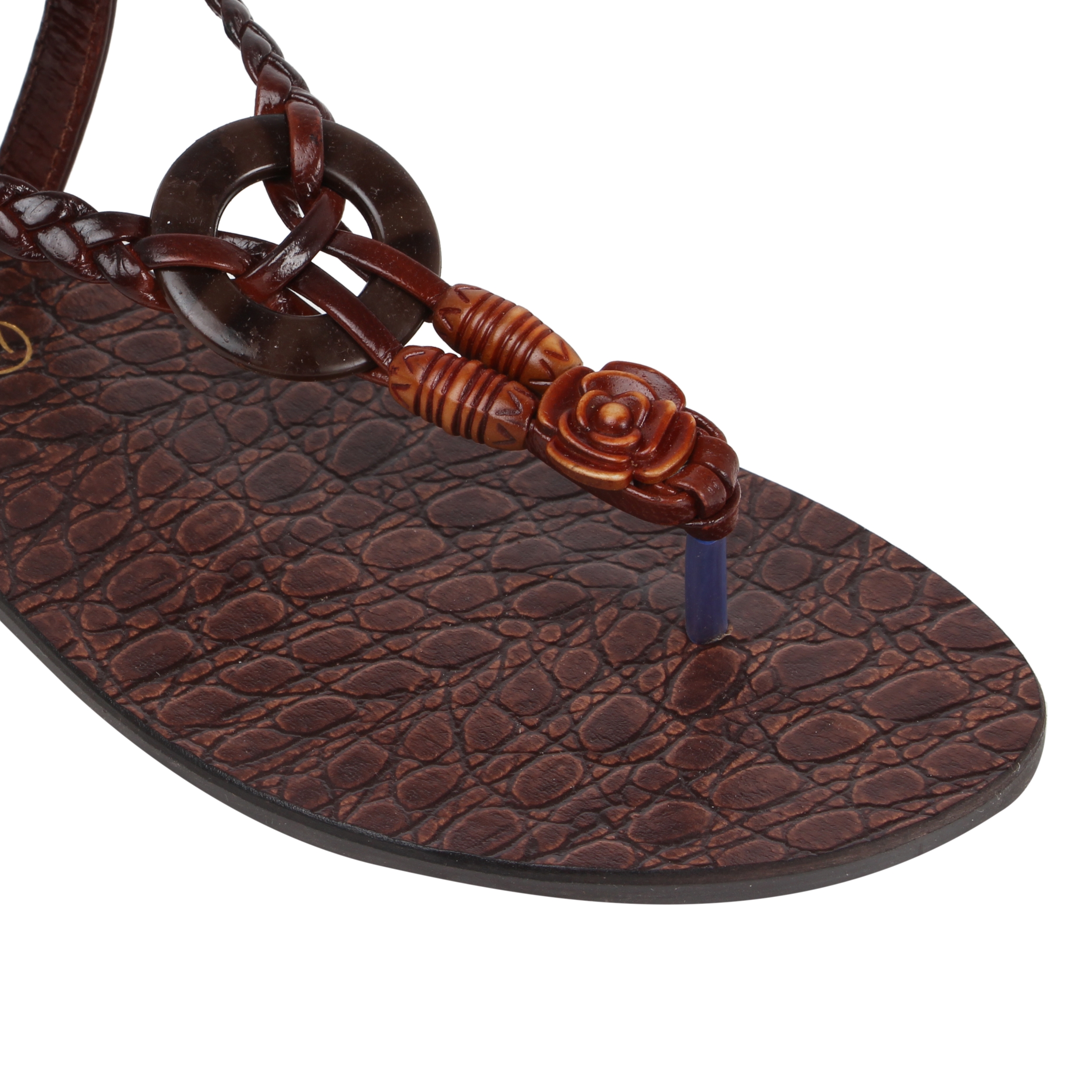 CATWALK | African Wood Embellished Sandals