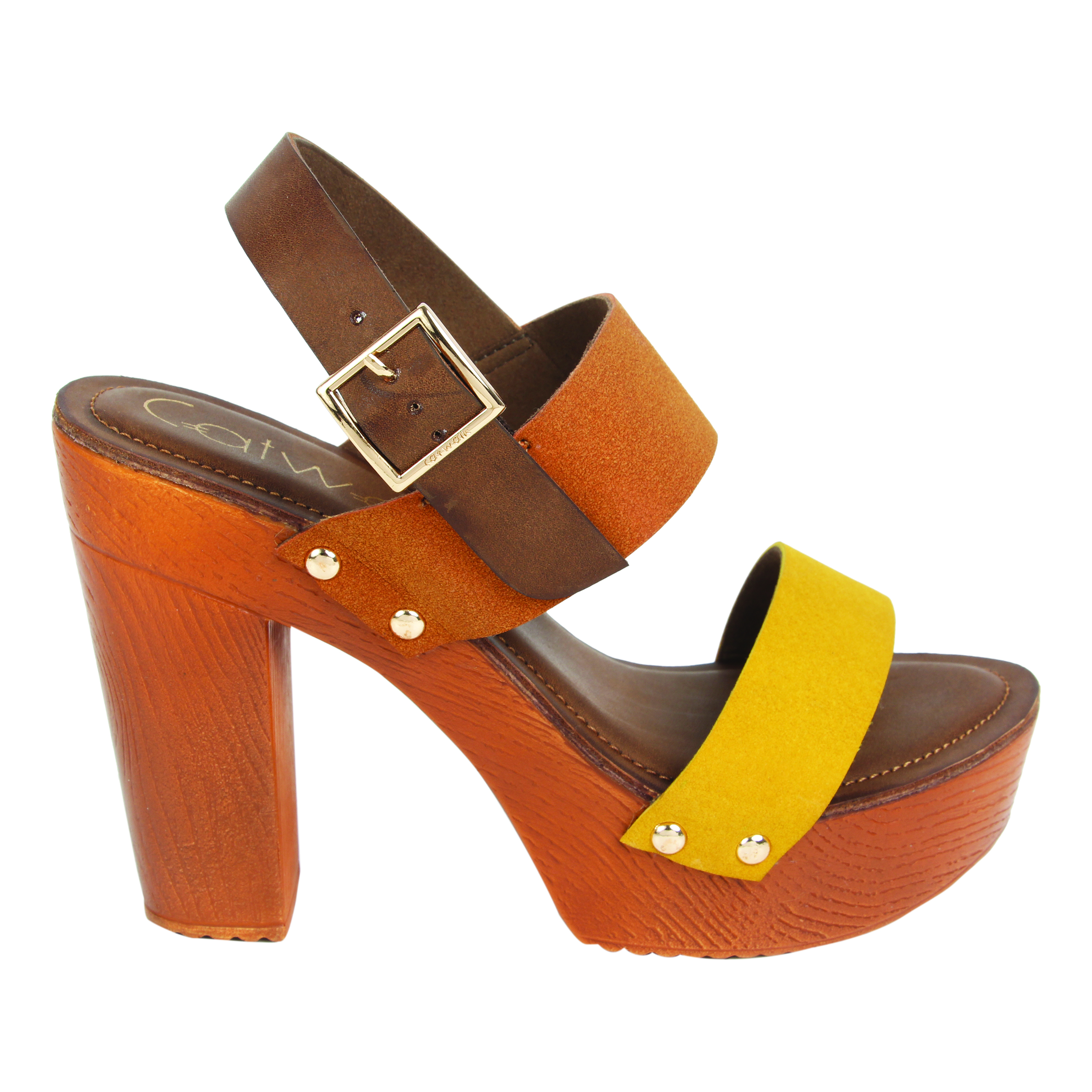 Color-block Platform Sandals