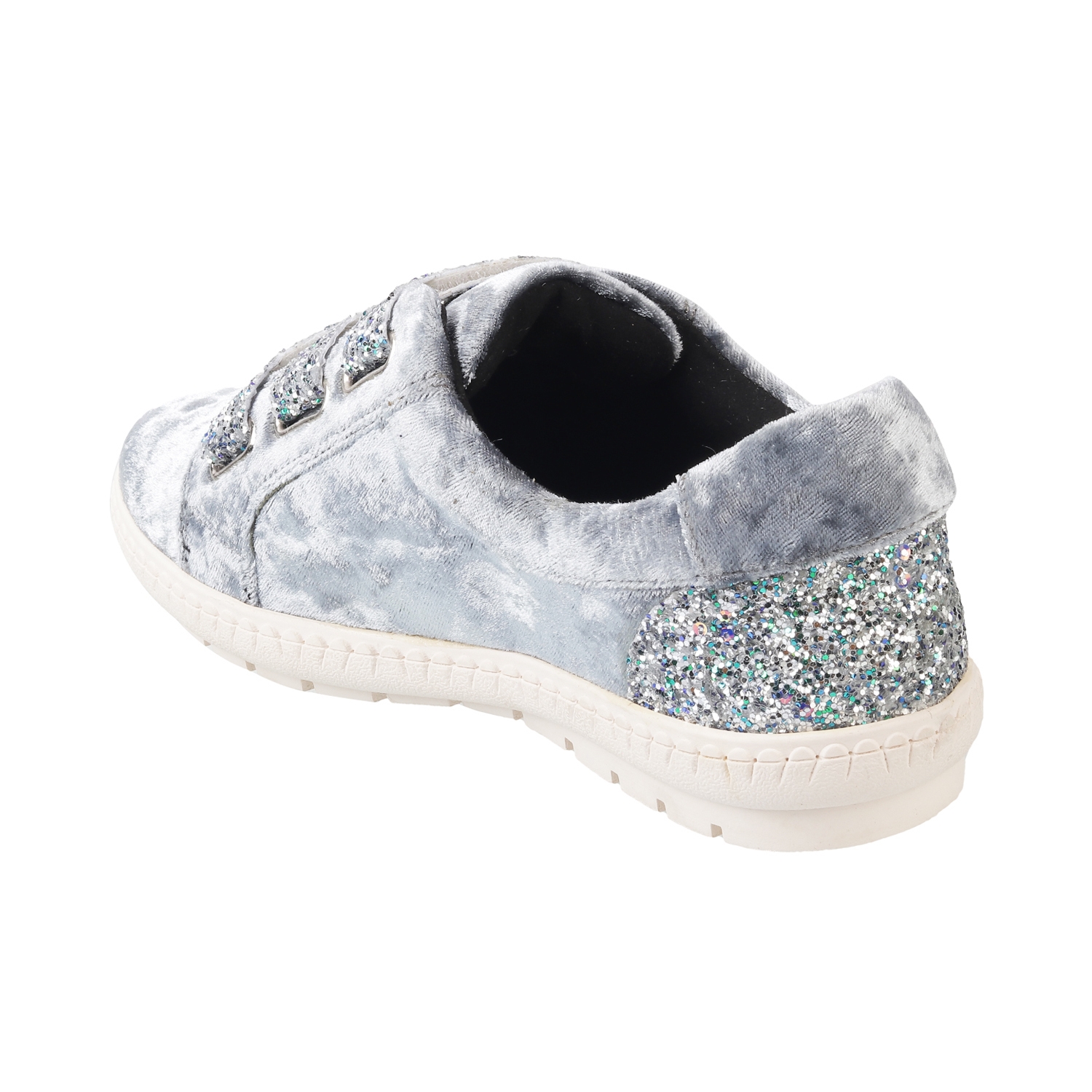 CATWALK | Velvet and Glitter Sneakers