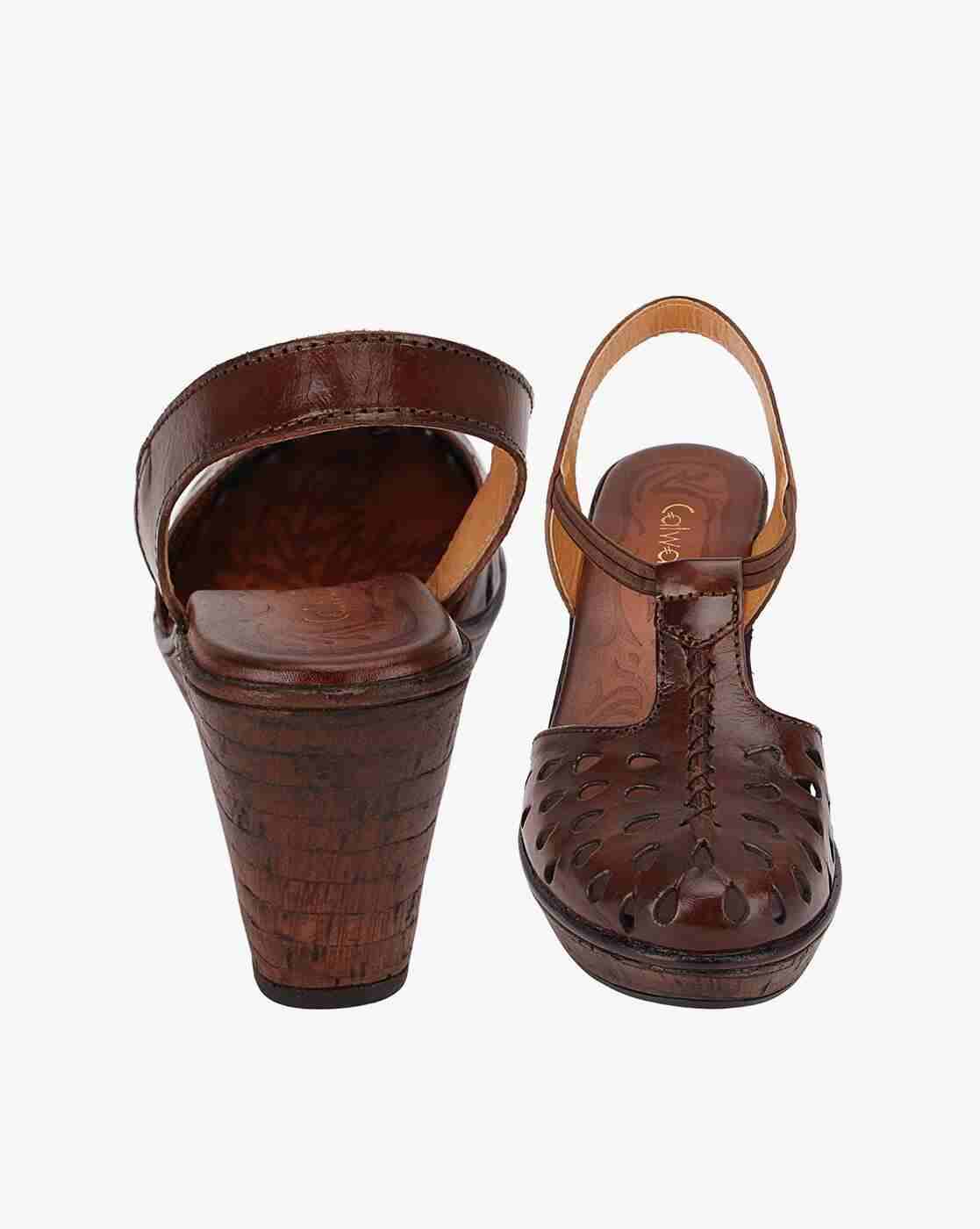 Cutout Wedge Heeled Sandals