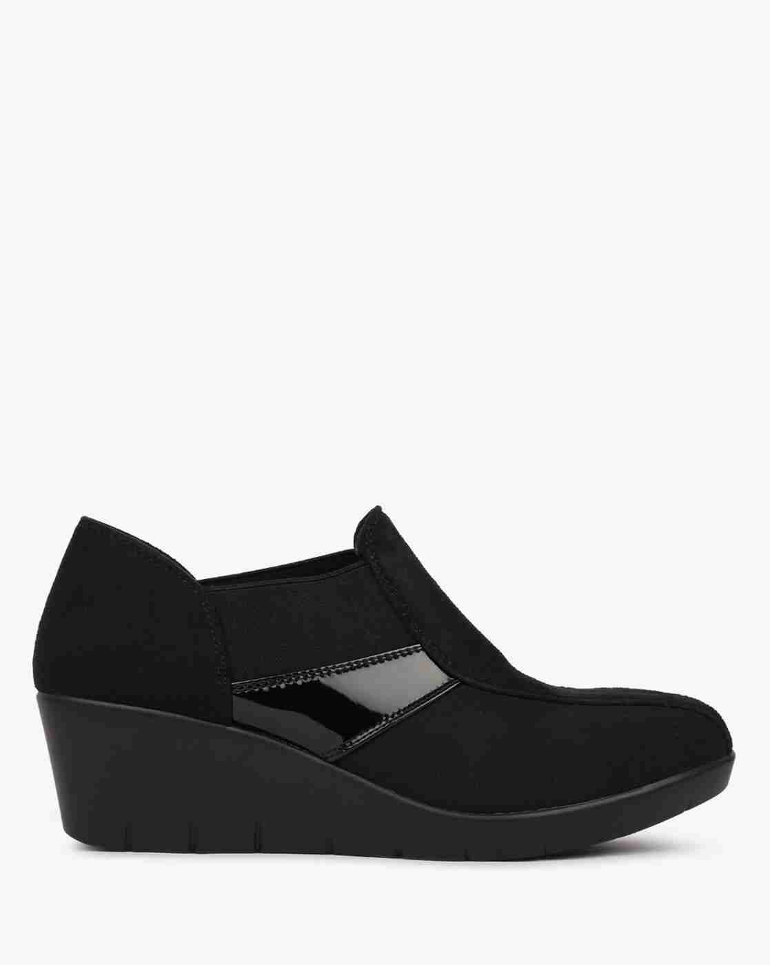 Panelled Wedge Shoes