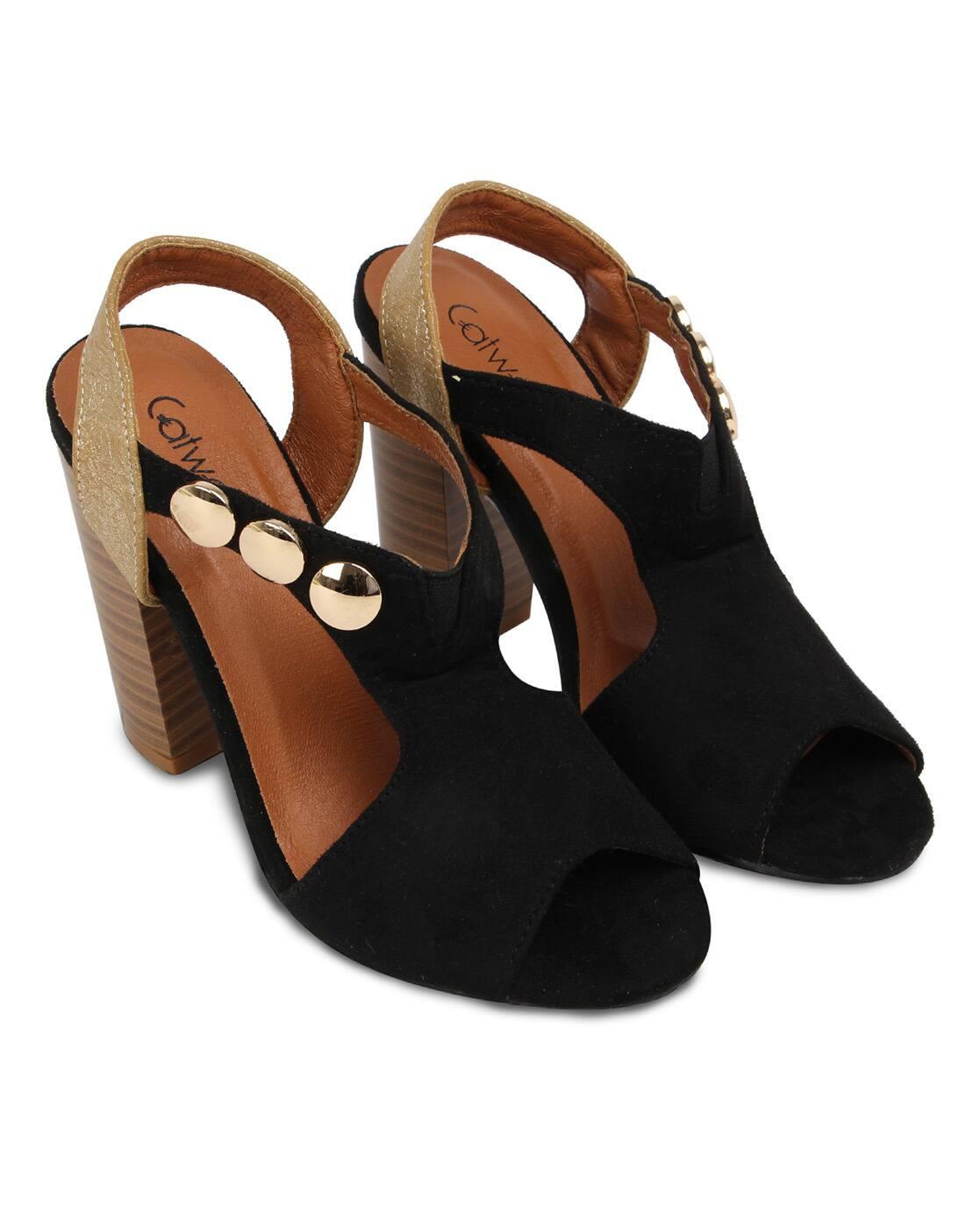 Embellished Chunky Heeled Sandals