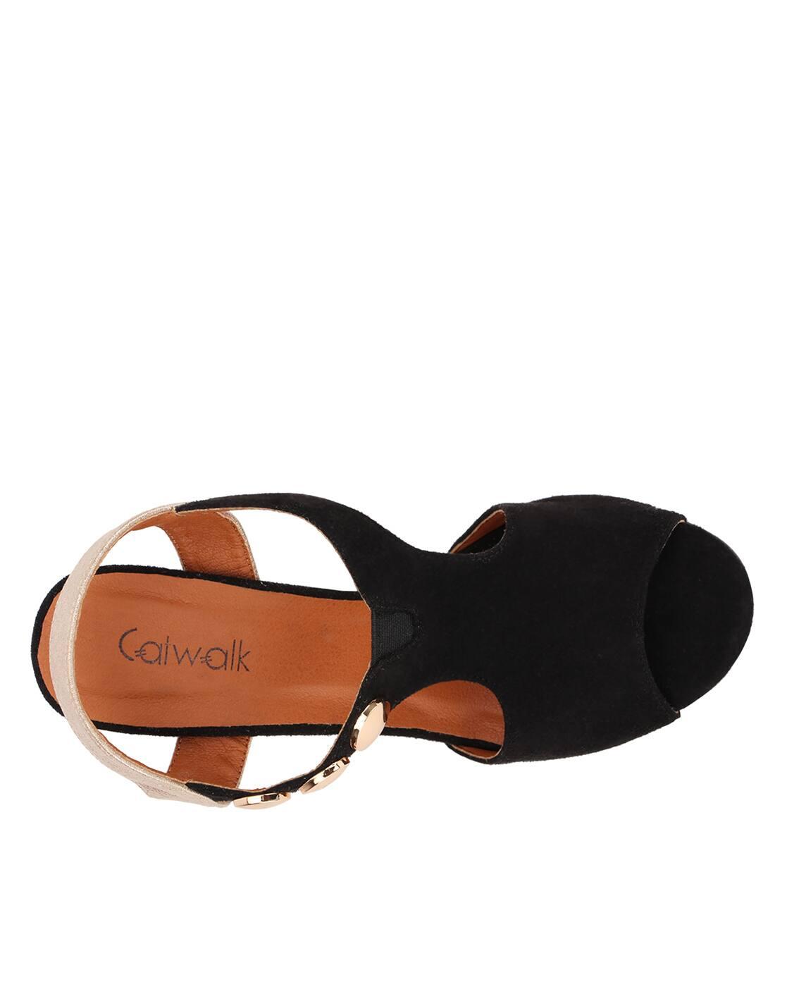 Embellished Chunky Heeled Sandals