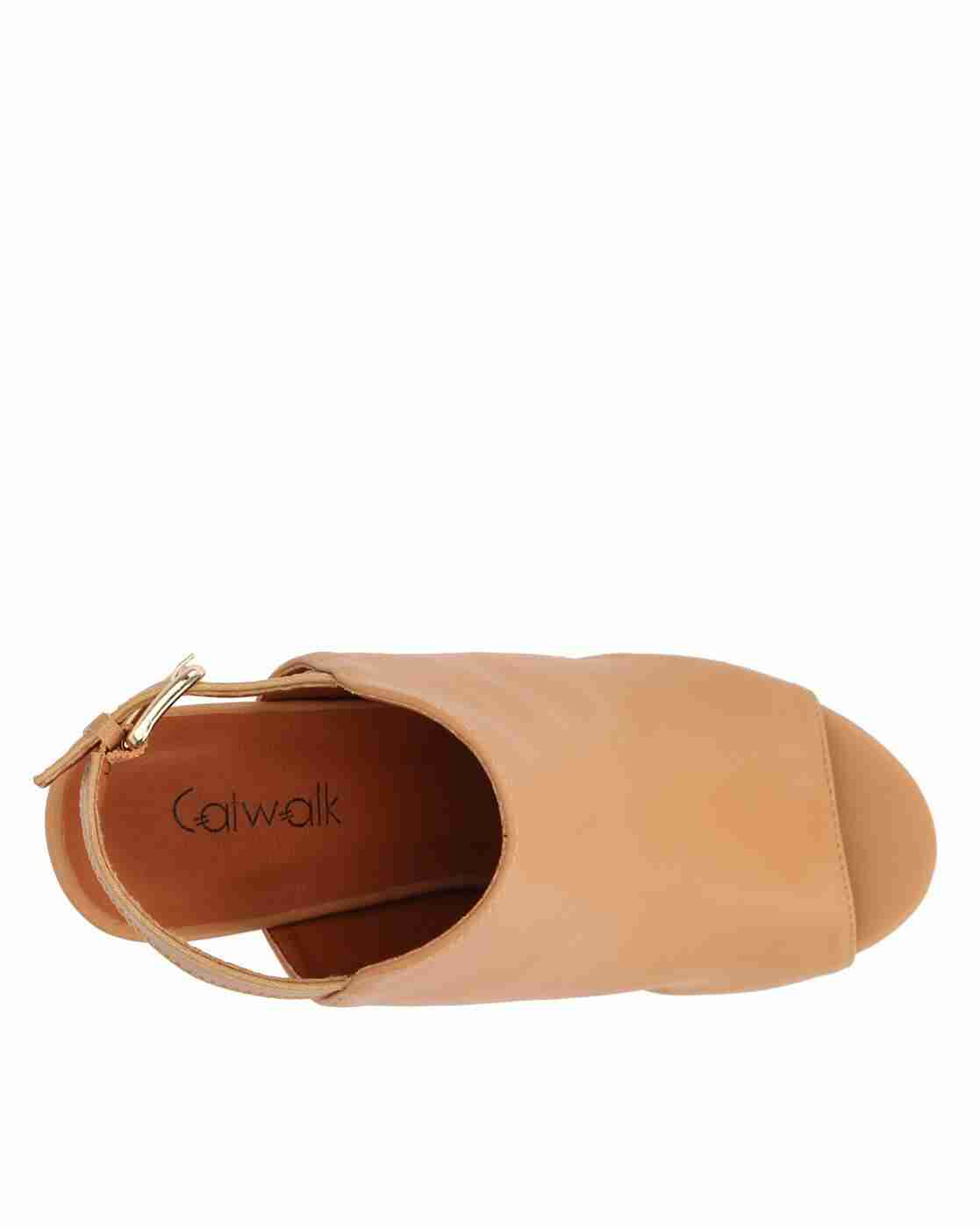 Chunky Heeled Peep-Toe Sandals