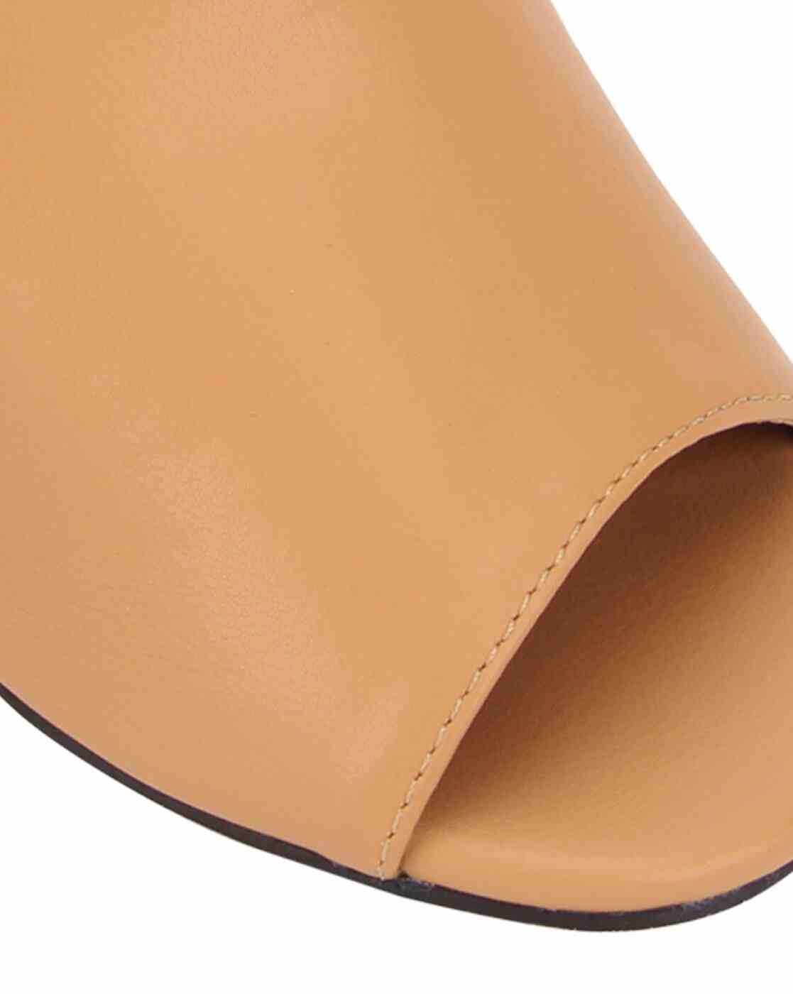 Chunky Heeled Peep-Toe Sandals