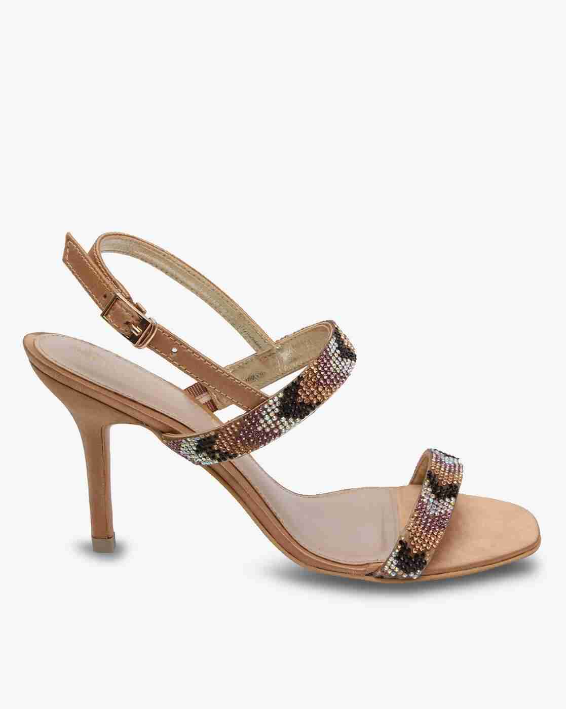 Embellished Heeled Sandals