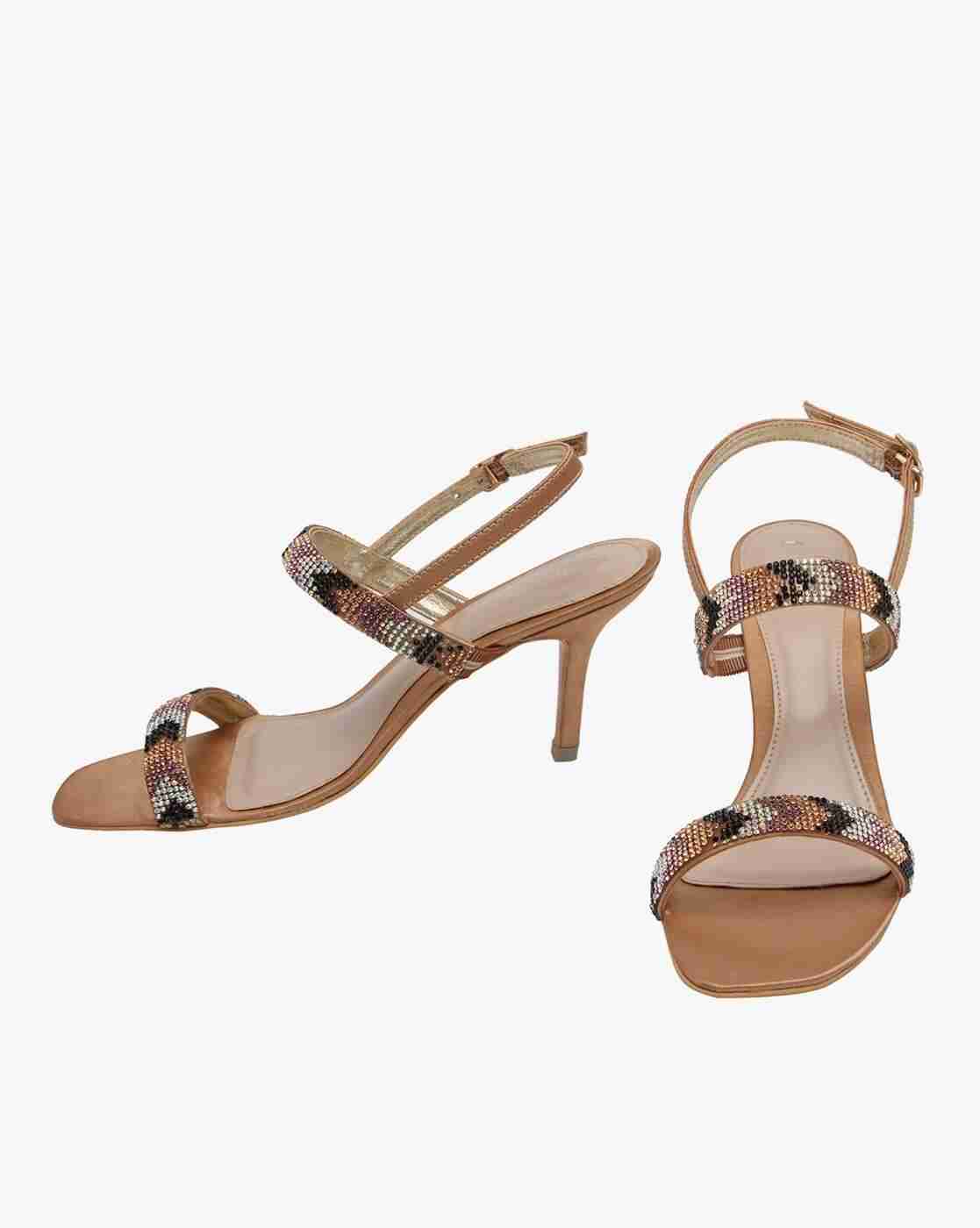 Embellished Heeled Sandals