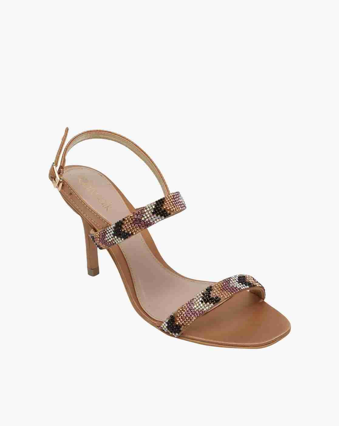 Embellished Heeled Sandals