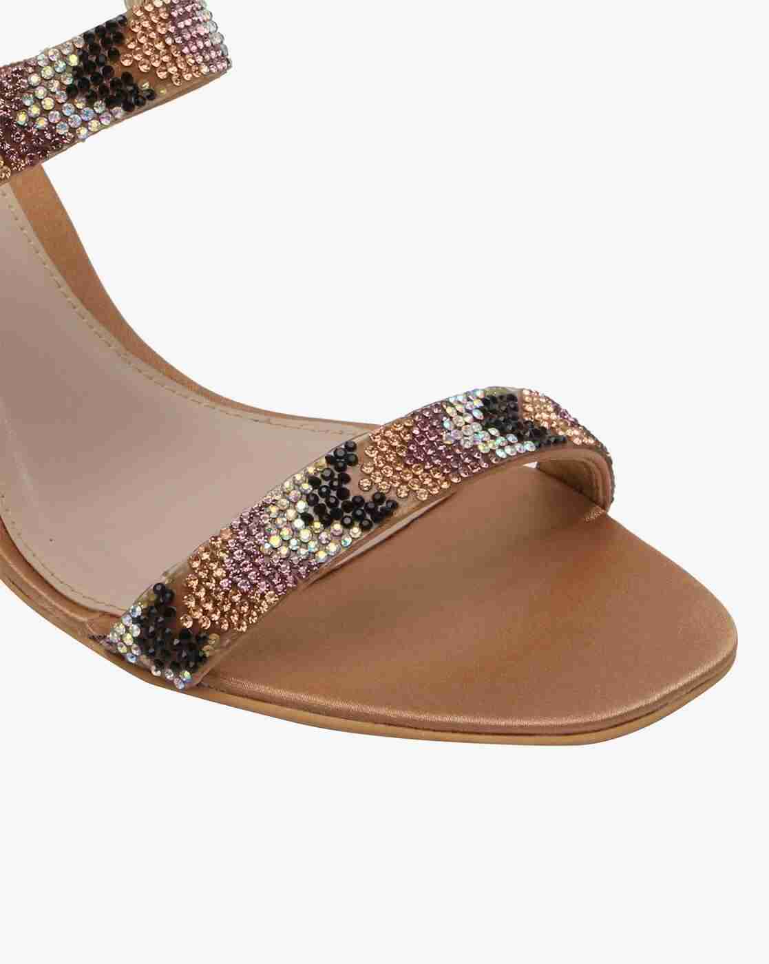 Embellished Heeled Sandals