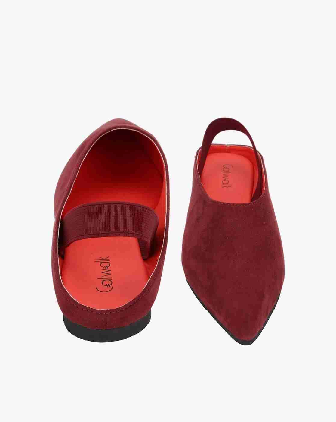 Pointed-Toe Slingback Mule Sandals