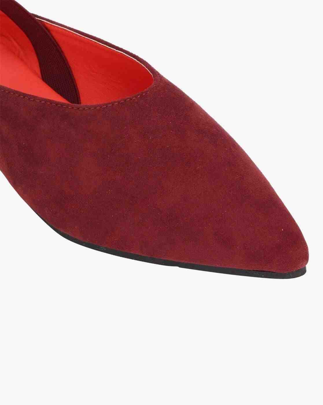 Pointed-Toe Slingback Mule Sandals