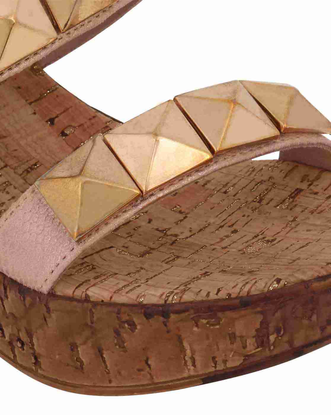 Embellished Strappy Wedges