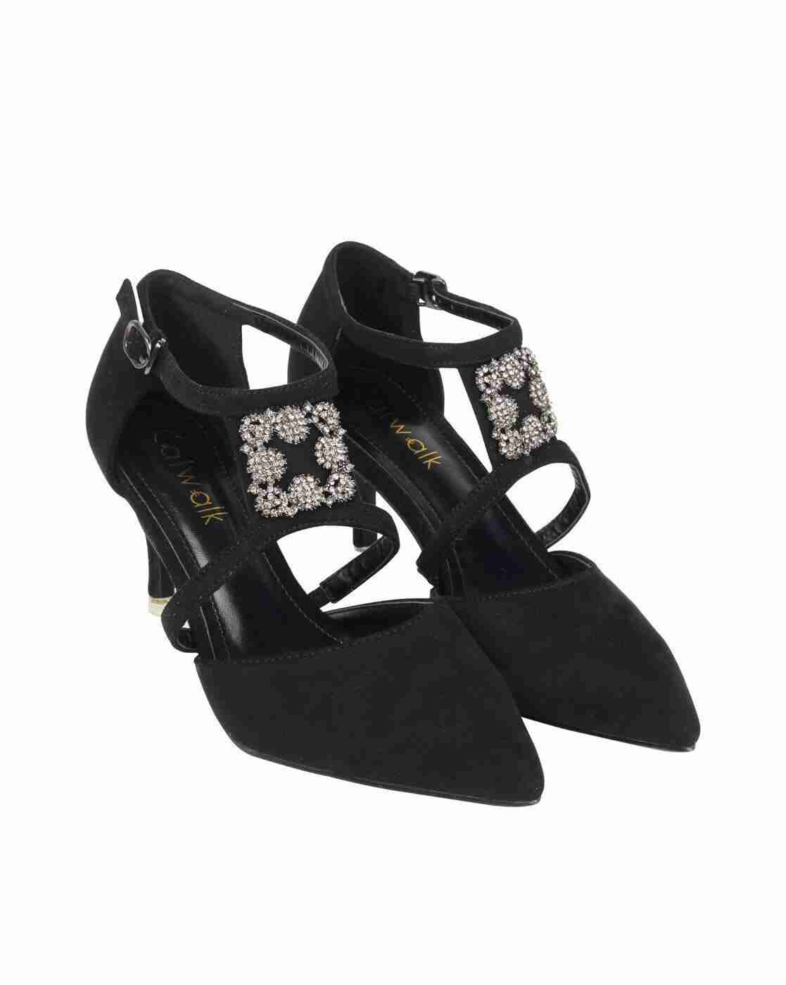 Embellished Pointed-Toe Stilettos