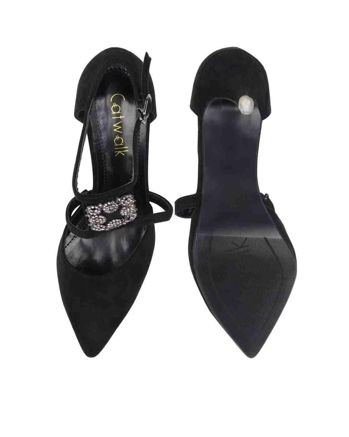 Embellished Pointed-Toe Stilettos