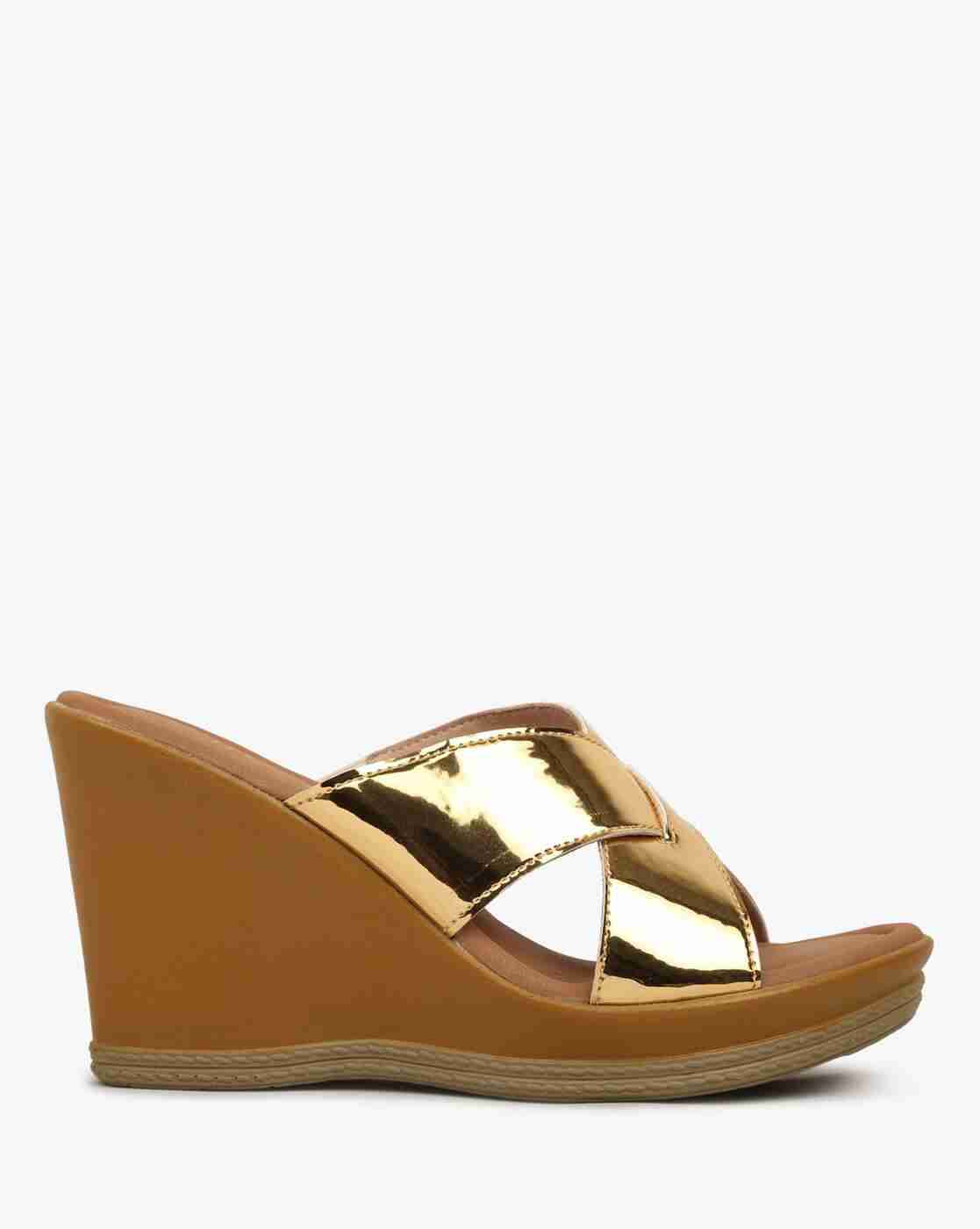 Criss-Cross Strap Wedges