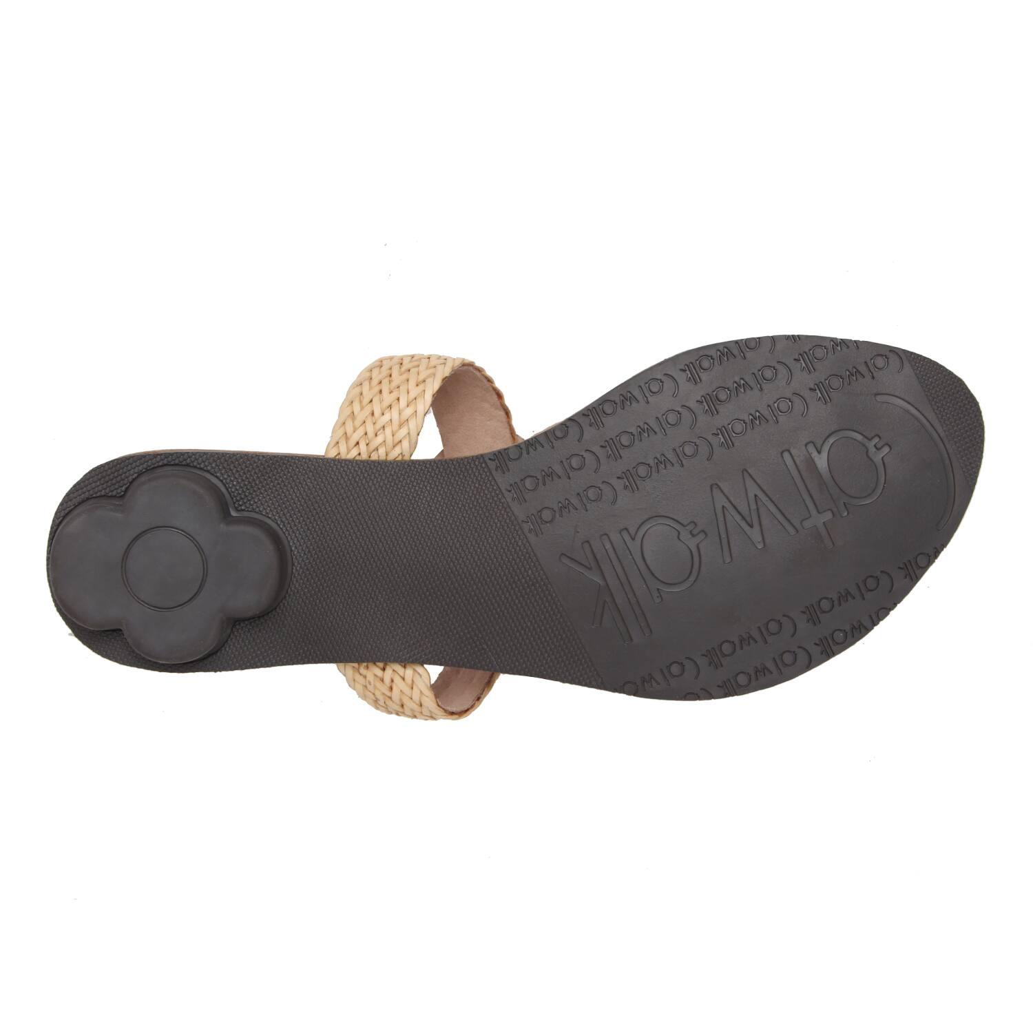 T-strap Sandals with Synthetic upper