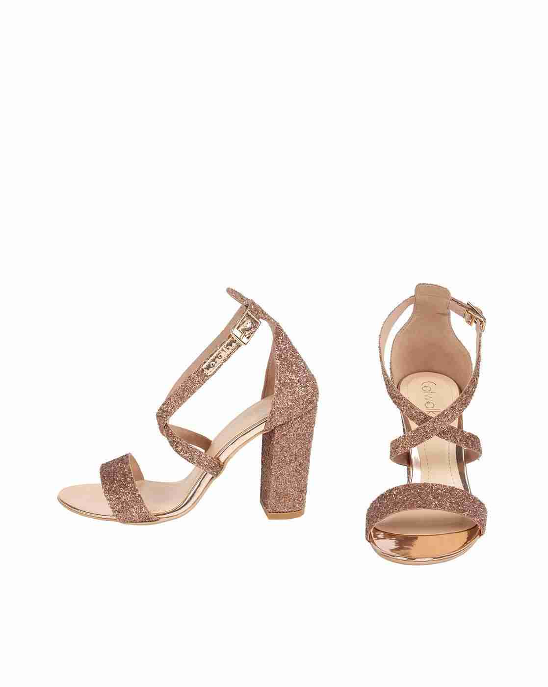 Embellished Chunky-Heeled Sandals