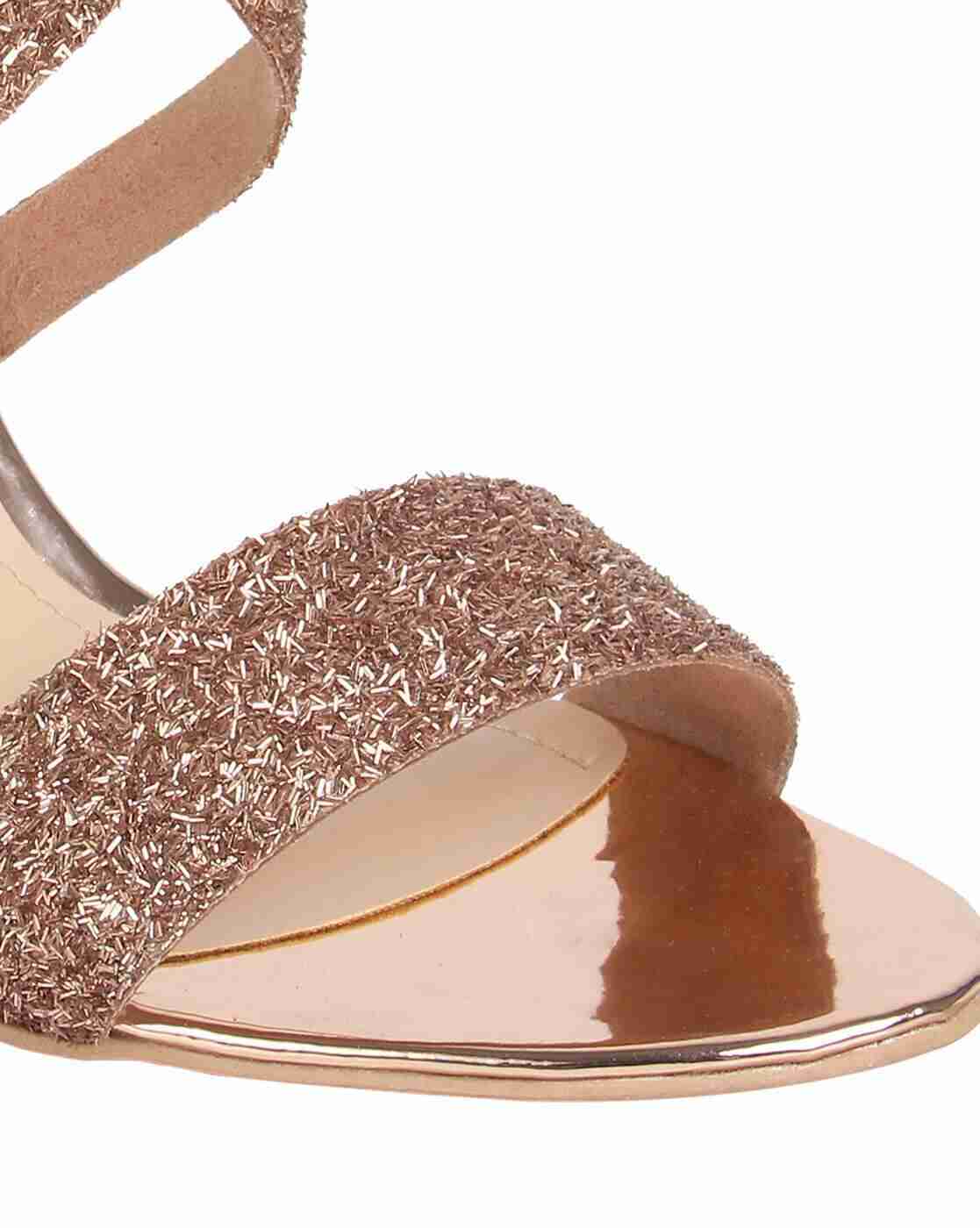 Embellished Chunky-Heeled Sandals