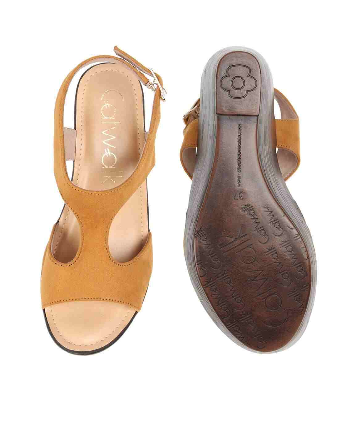 Wedges with Buckle Closure