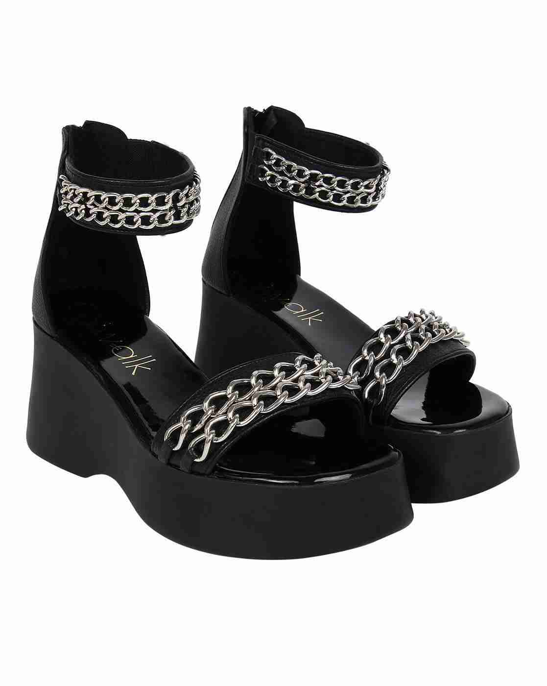 Embellished Strappy Platforms