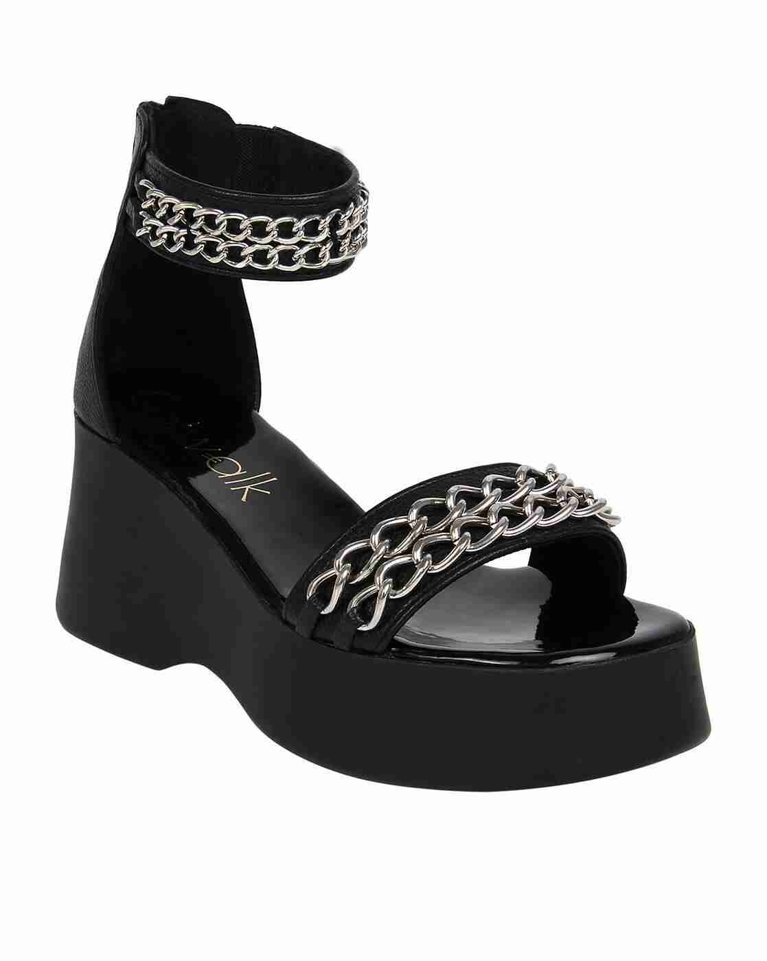 Embellished Strappy Platforms