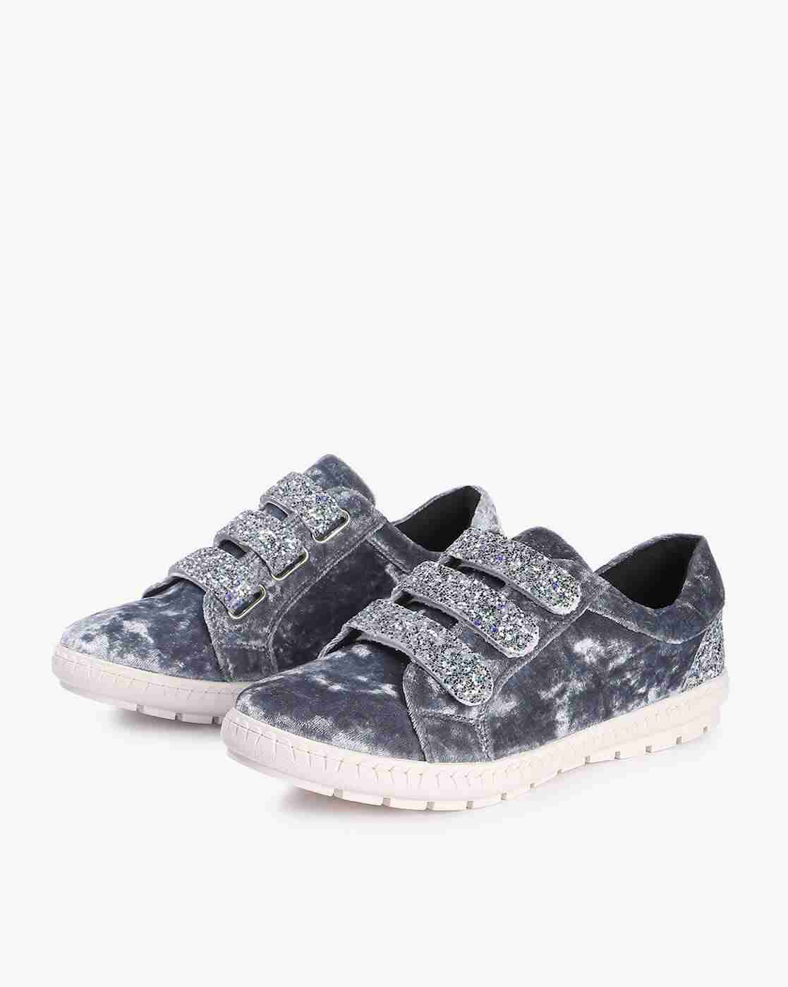 Textured Casual Shoes with Velcro Closure