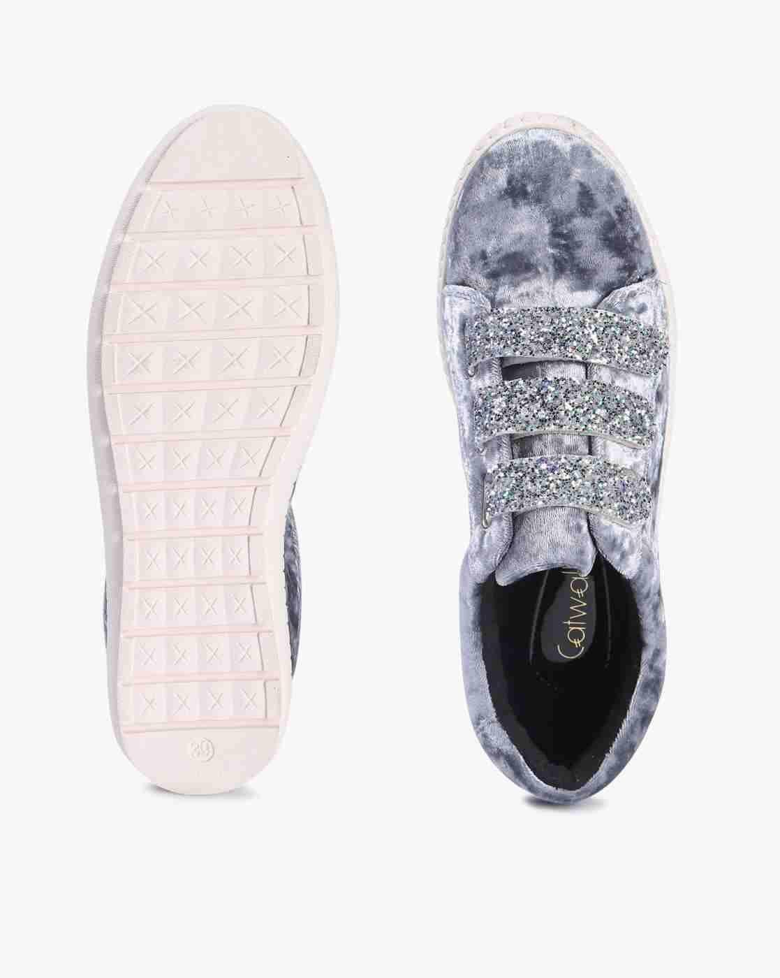 Textured Casual Shoes with Velcro Closure