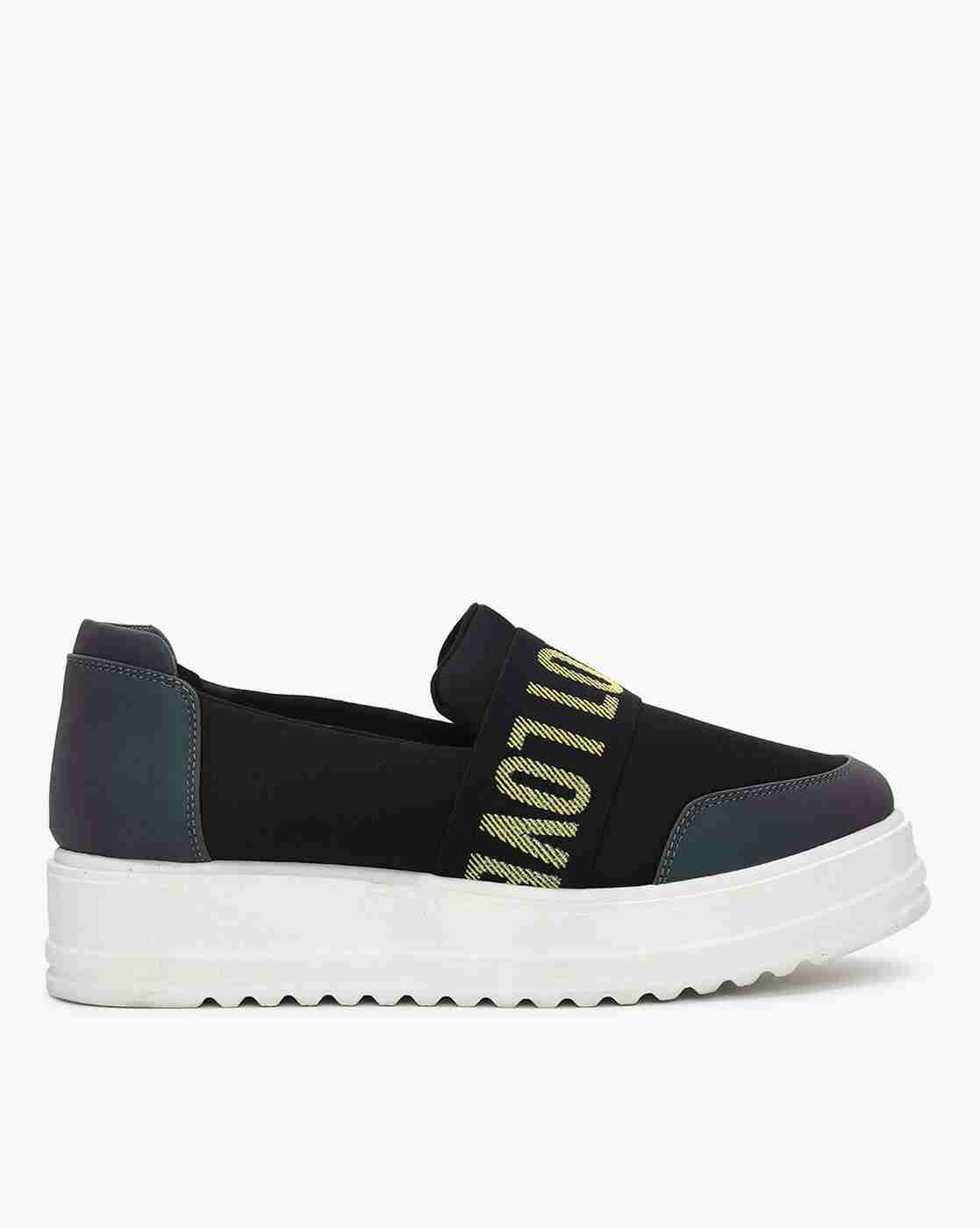 Panelled Slip-On Casual Shoes