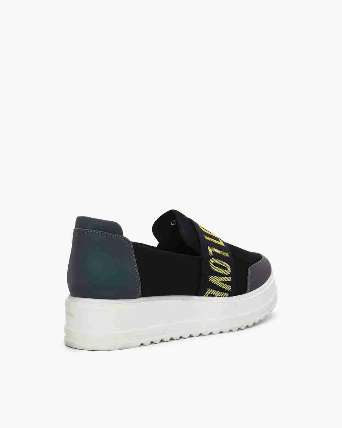 Panelled Slip-On Casual Shoes
