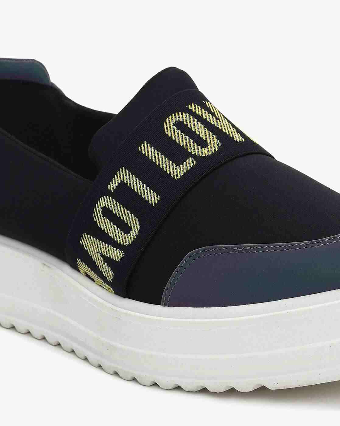 Panelled Slip-On Casual Shoes