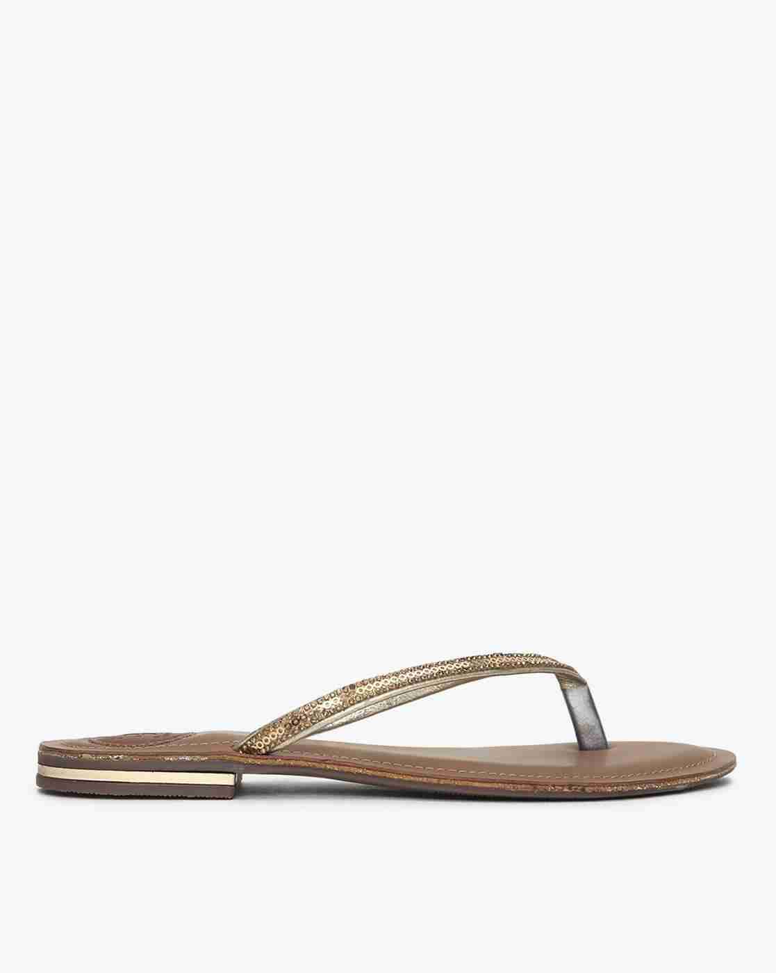 Thong-Strap Flat Sandals