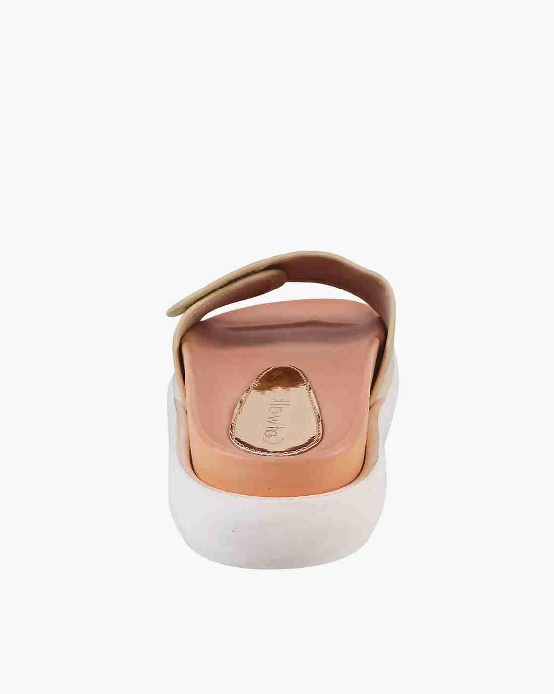Women Slides with Velcro Fastening