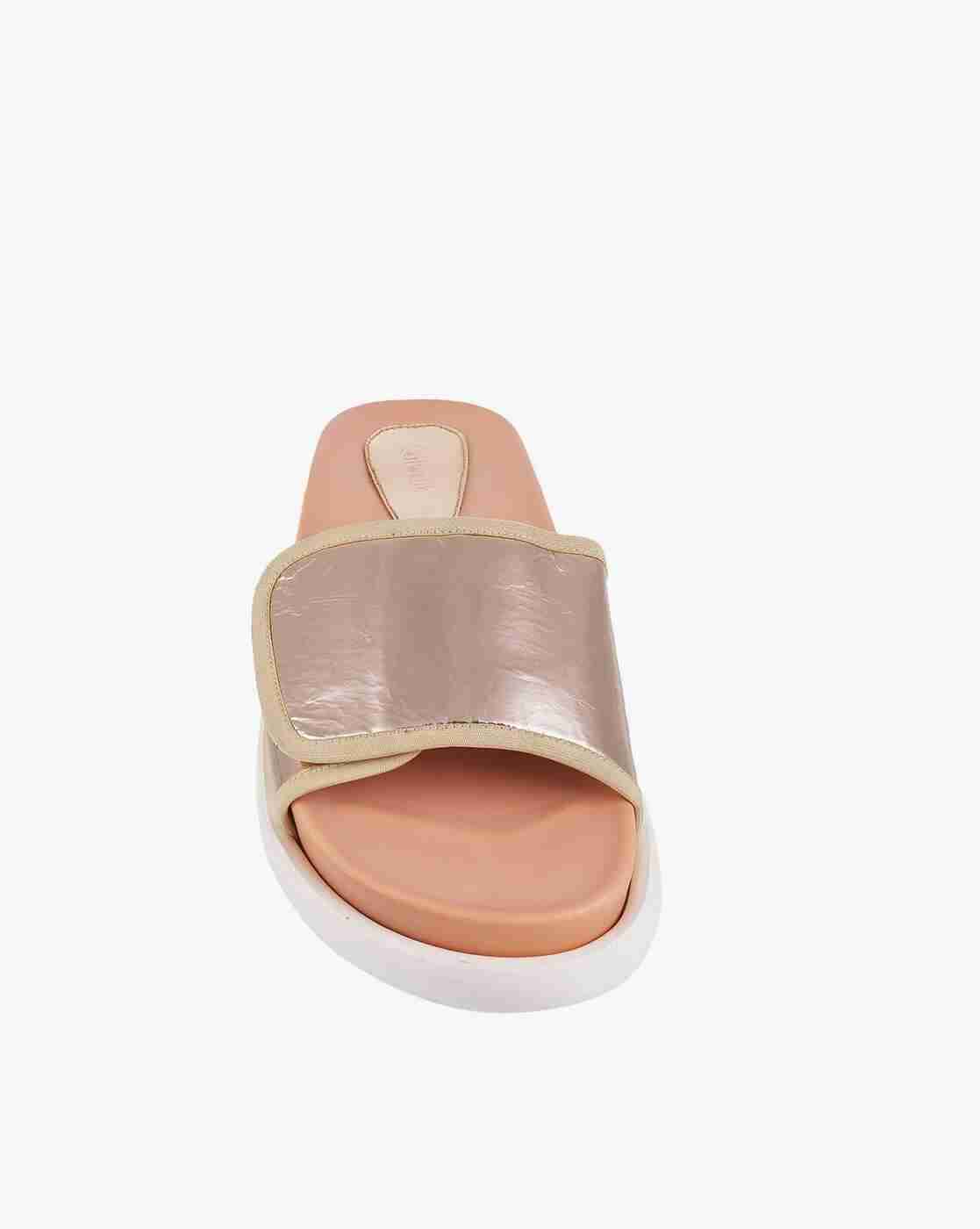 Women Slides with Velcro Fastening