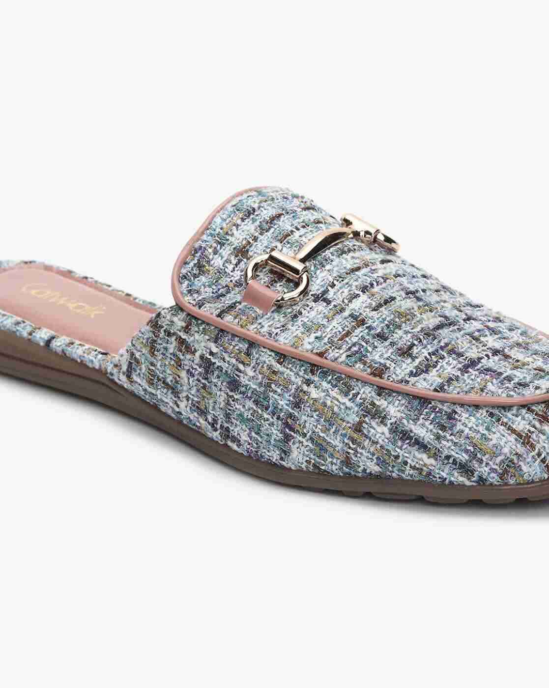 Textured Mule Sandals