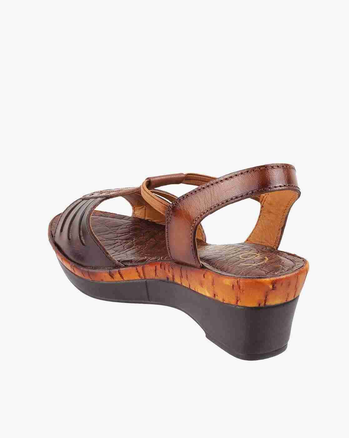 Women Embellished T-strap Wedges