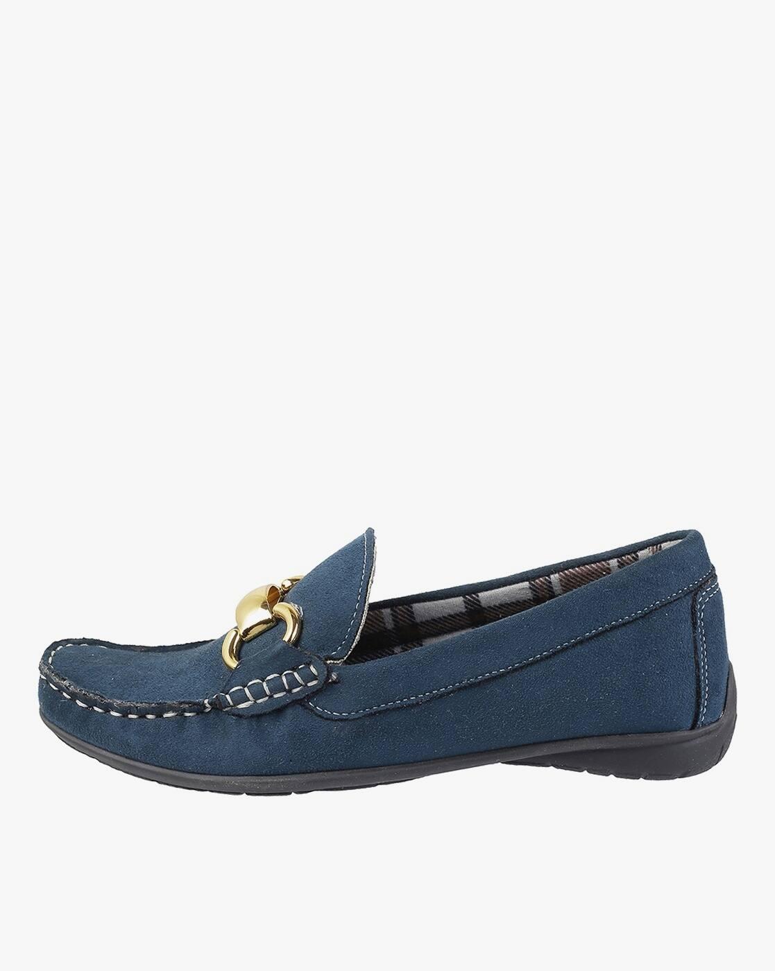 Slip-On Shoes with Metal Accent