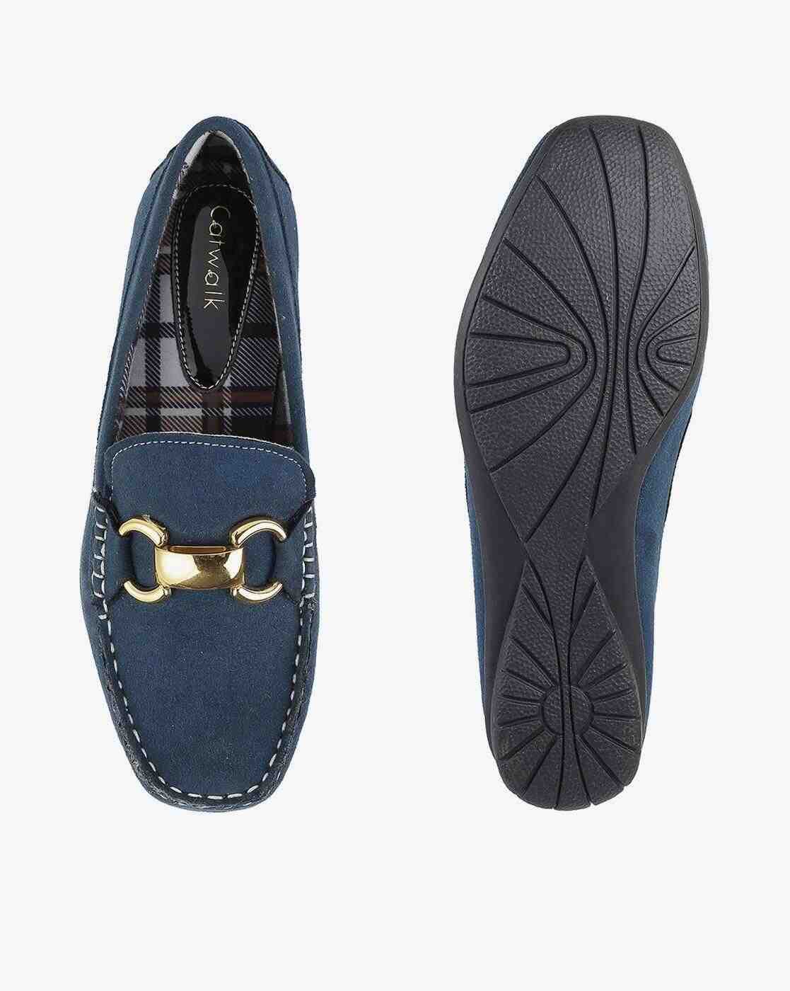 Slip-On Shoes with Metal Accent