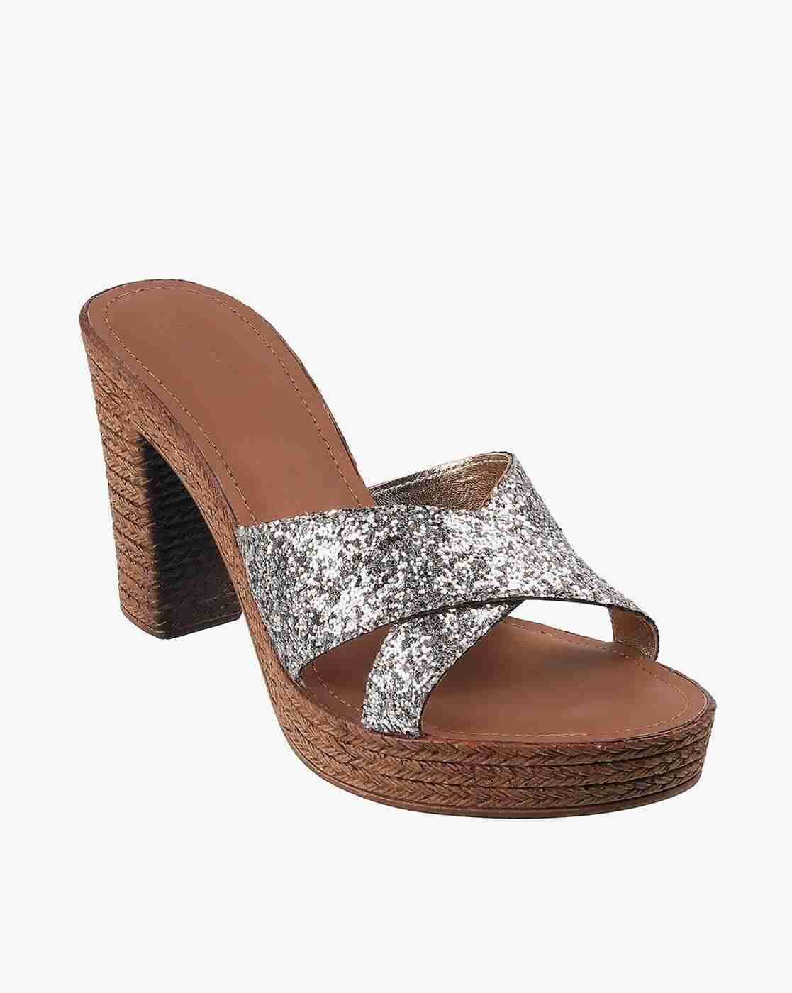 Women Embellished Chunky Heeled Sandals