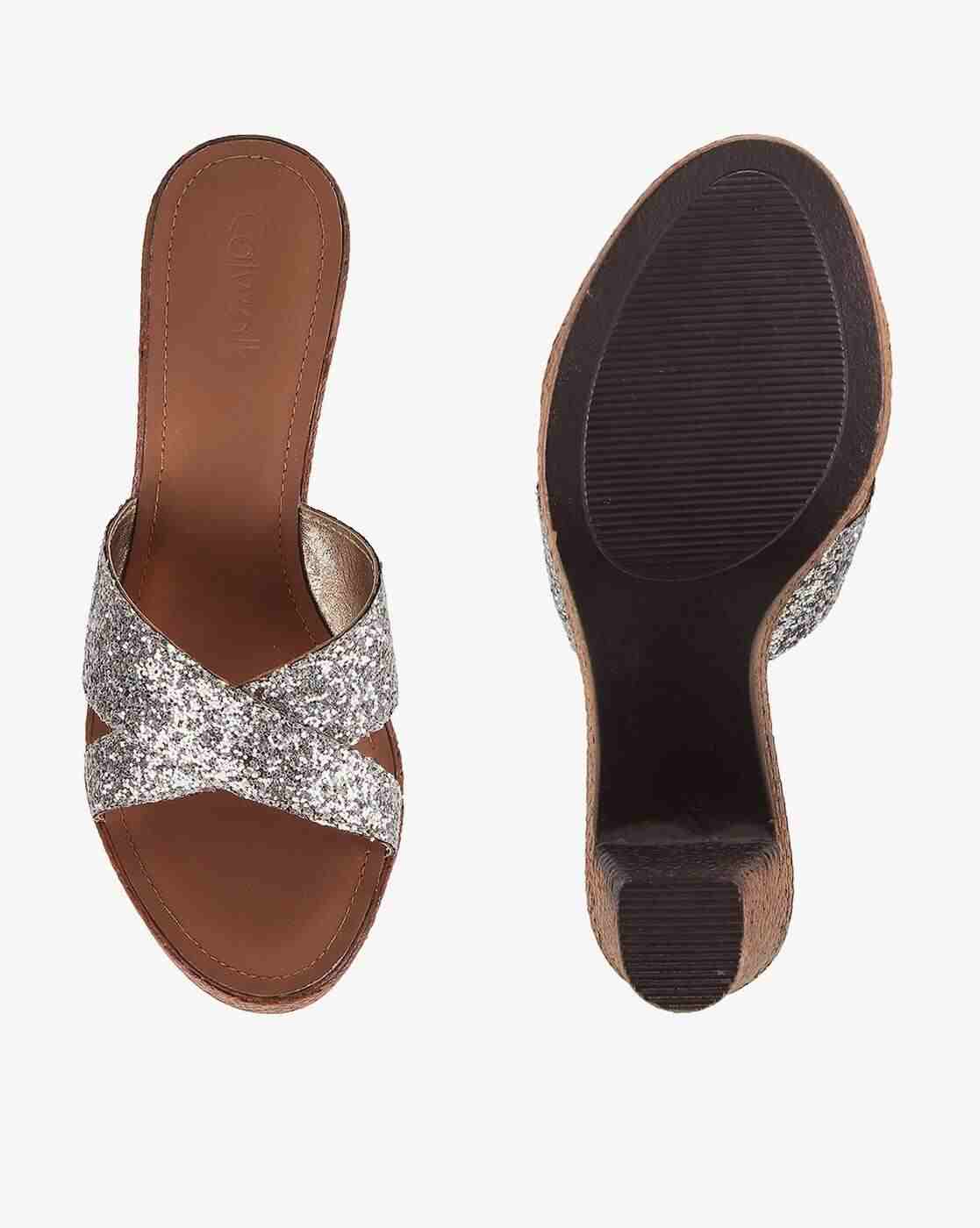 Women Embellished Chunky Heeled Sandals