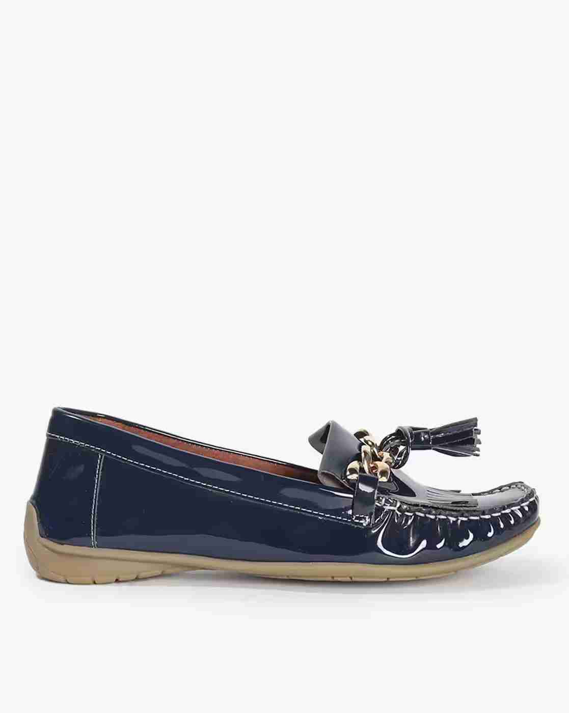 Boat Shoes with Metal Accent